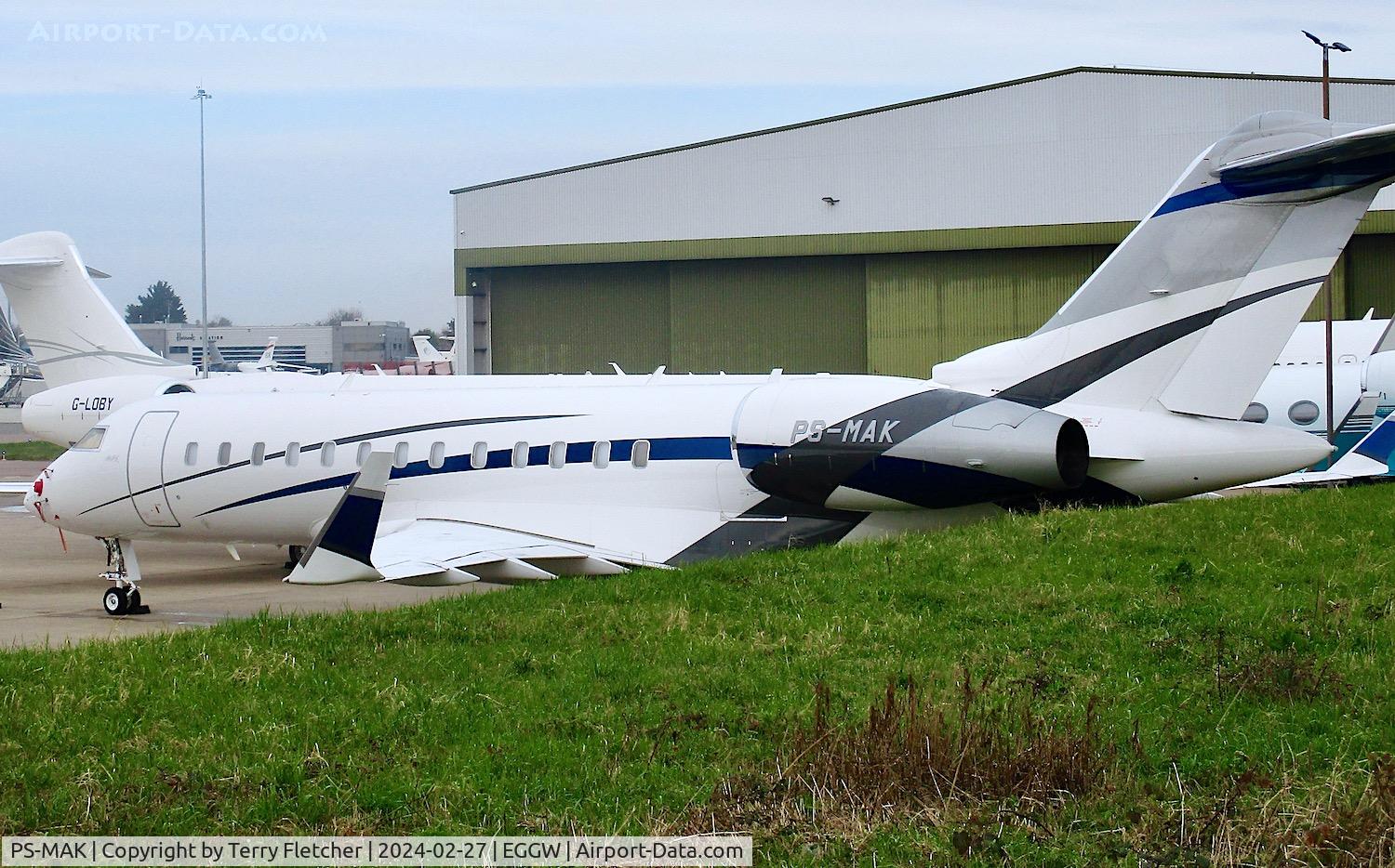 PS-MAK, 2005 Bombardier BD-700-1A10 Global Express XRS C/N 9179, At Luton Airport
