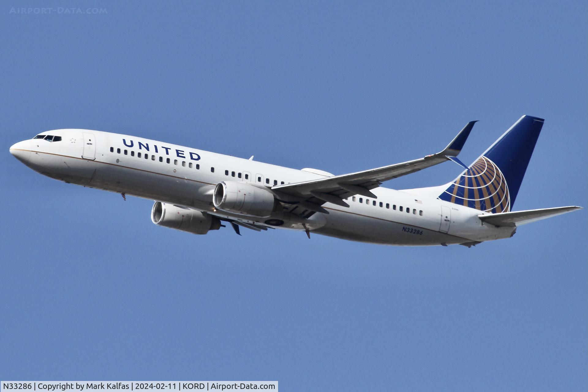 N33286, 2004 Boeing 737-824 C/N 31600, B738 United Airlines BOEING 737-824 N33286 UAL2054 ORD-ORF