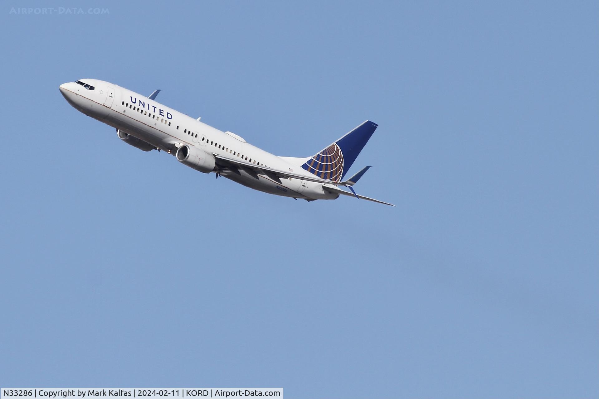 N33286, 2004 Boeing 737-824 C/N 31600, B738 United Airlines BOEING 737-824 N33286 UAL2054 ORD-ORF