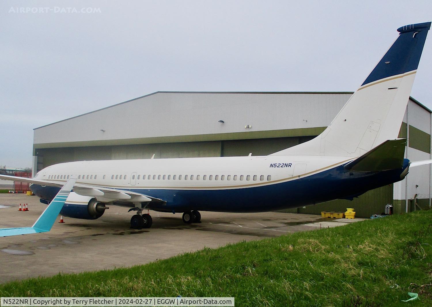 N522NR, 2014 Boeing 737-8ZE (BBJ2) C/N 42215, At Luton Airport