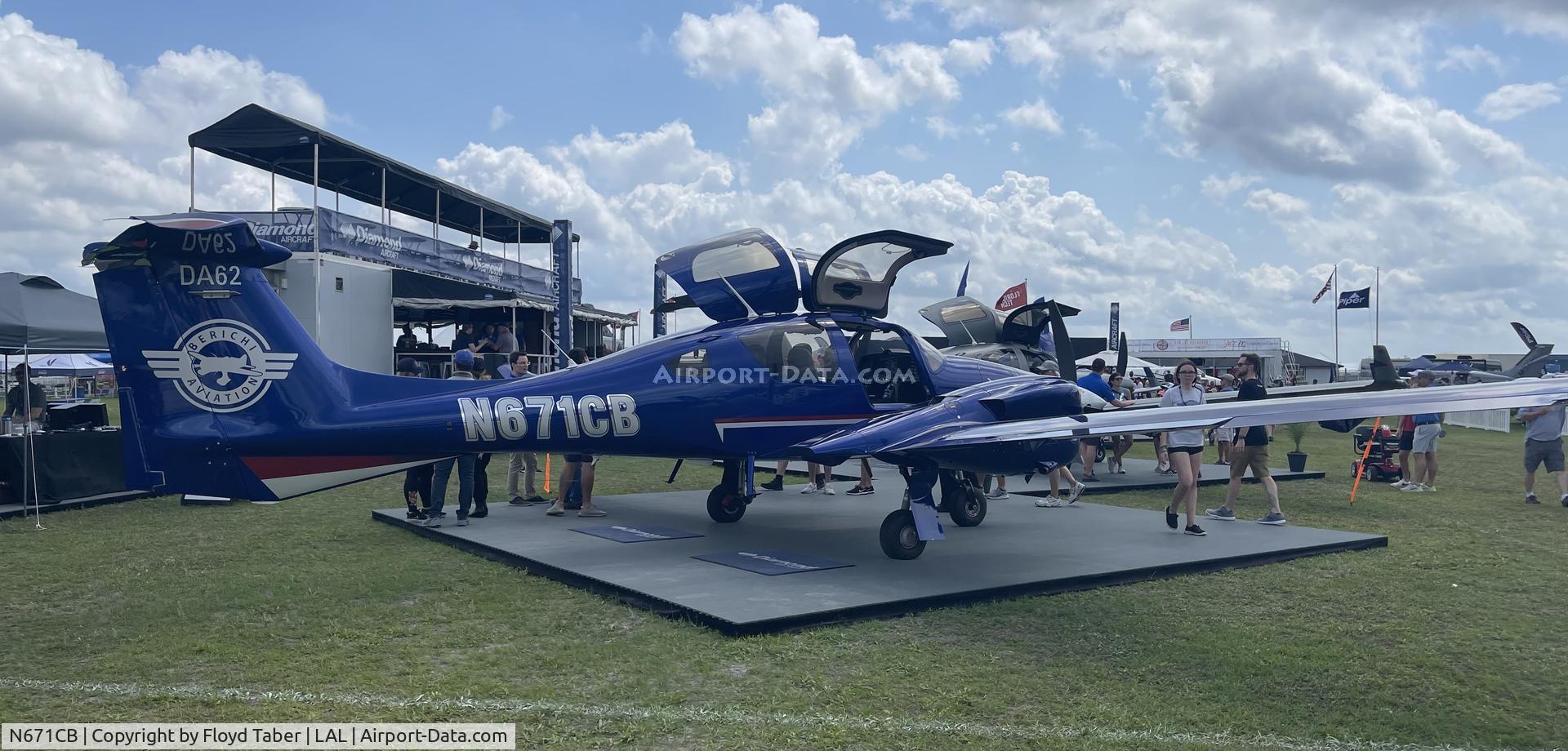 N671CB, 2019 Diamond DA-62 C/N 62.C017, SUN N FUN 2022