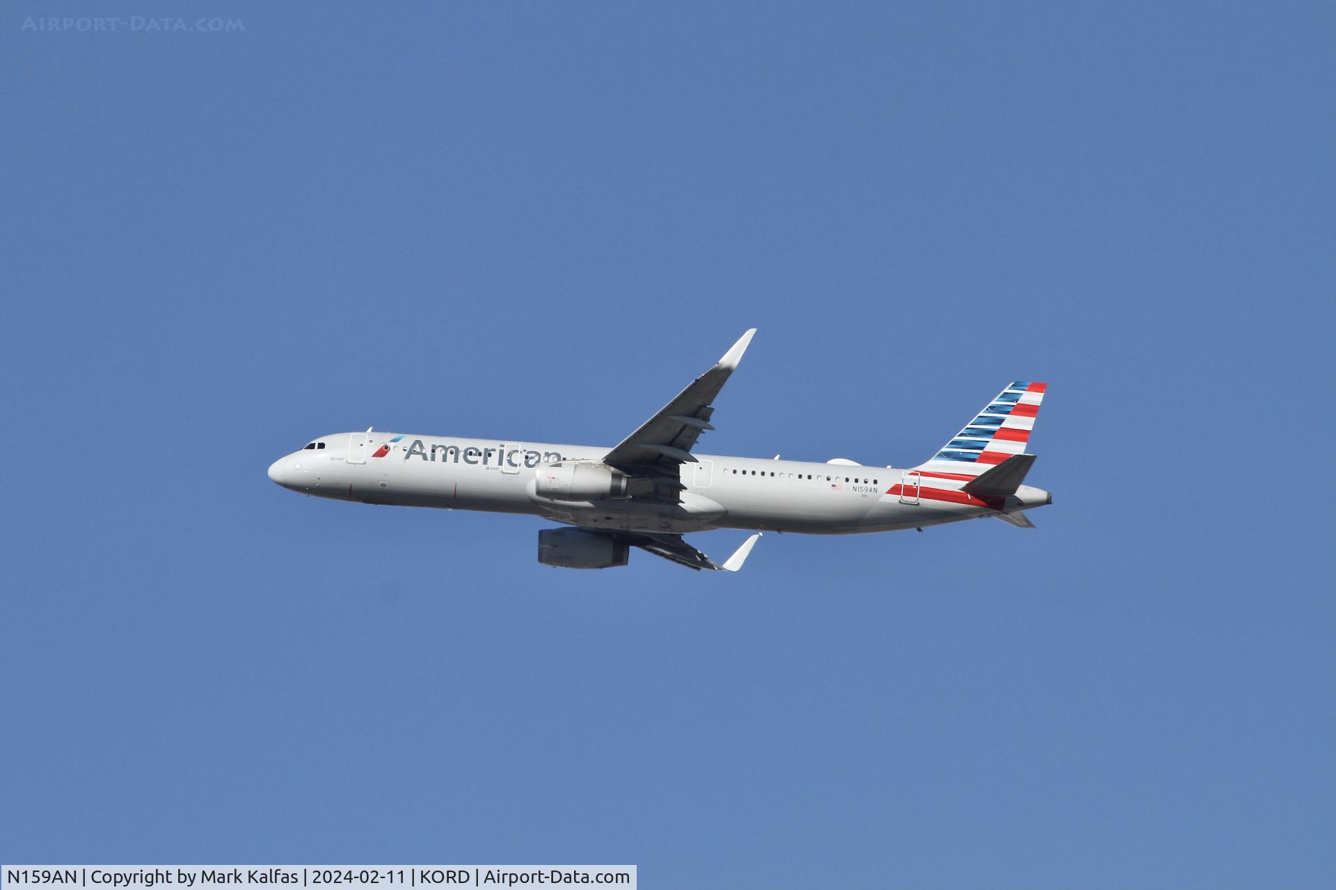N159AN, 2016 Airbus A321-231 C/N 7034, A321 American Airlines AIRBUS A321-231 N159AN AAL2765 ORD-PHX
