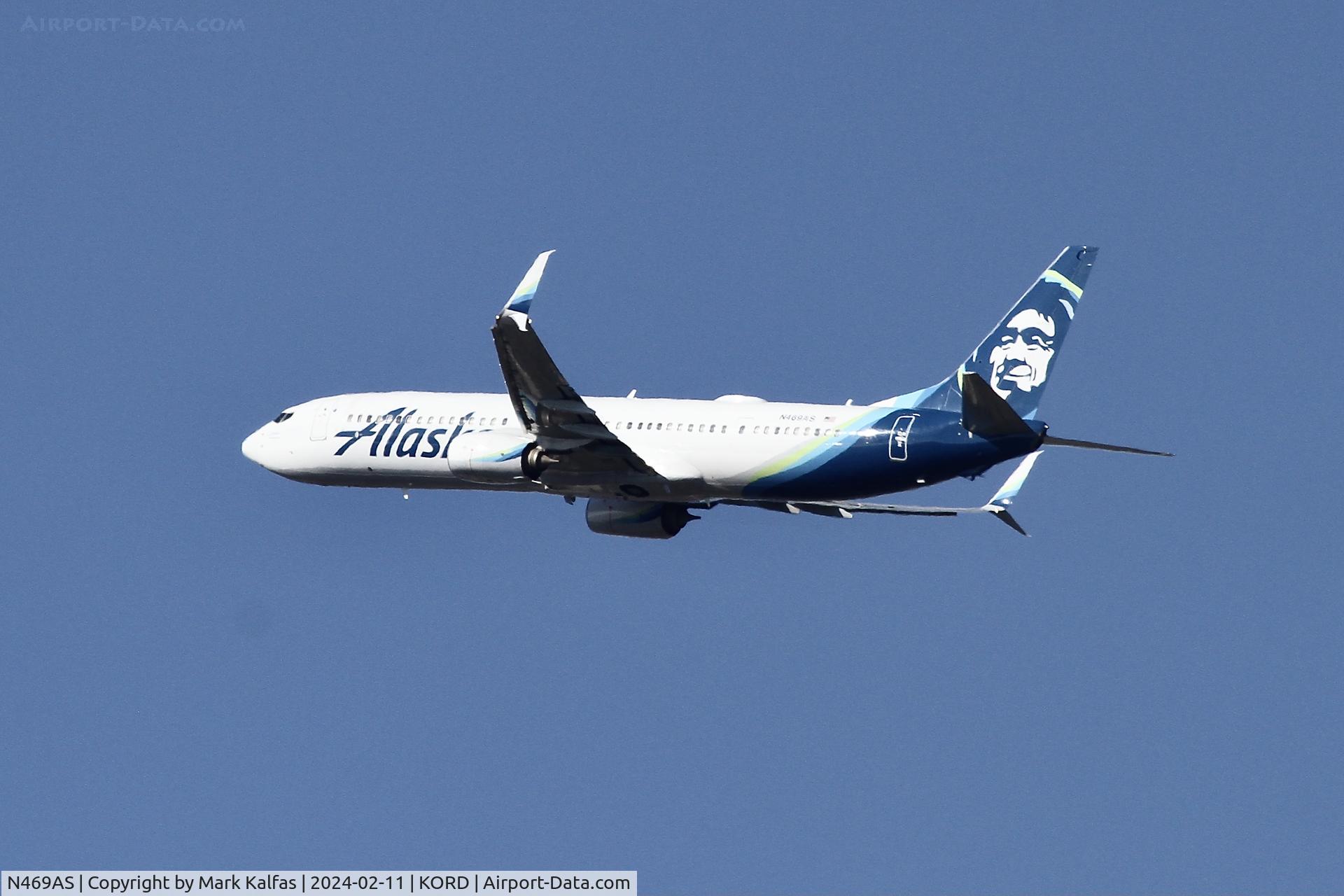 N469AS, 2014 Boeing 737-990/ER C/N 41702, B739 Alaska Airlines BOEING 737-990ER N469AS ASA335 ORD-SEA