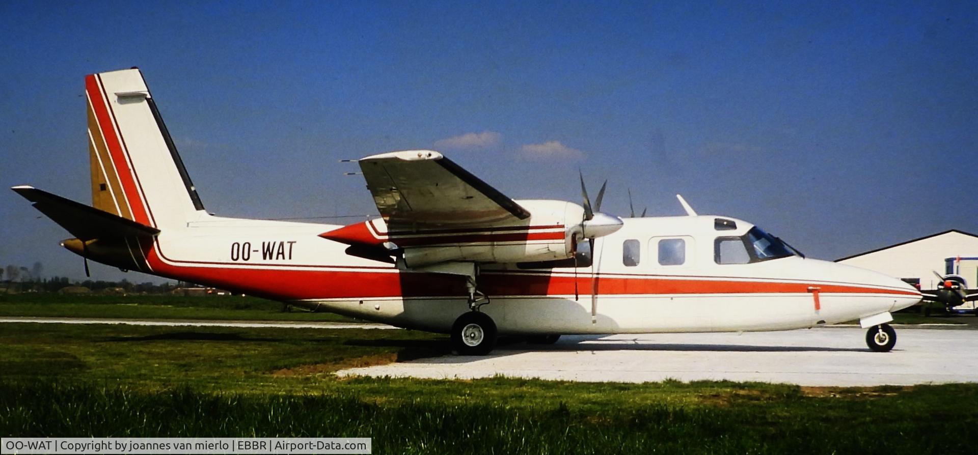 OO-WAT, 1973 Rockwell 690A Turbo Commander Turbo Commander C/N 11125, ex-slide