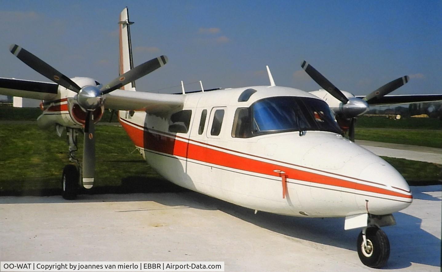 OO-WAT, 1973 Rockwell 690A Turbo Commander Turbo Commander C/N 11125, ex-slide