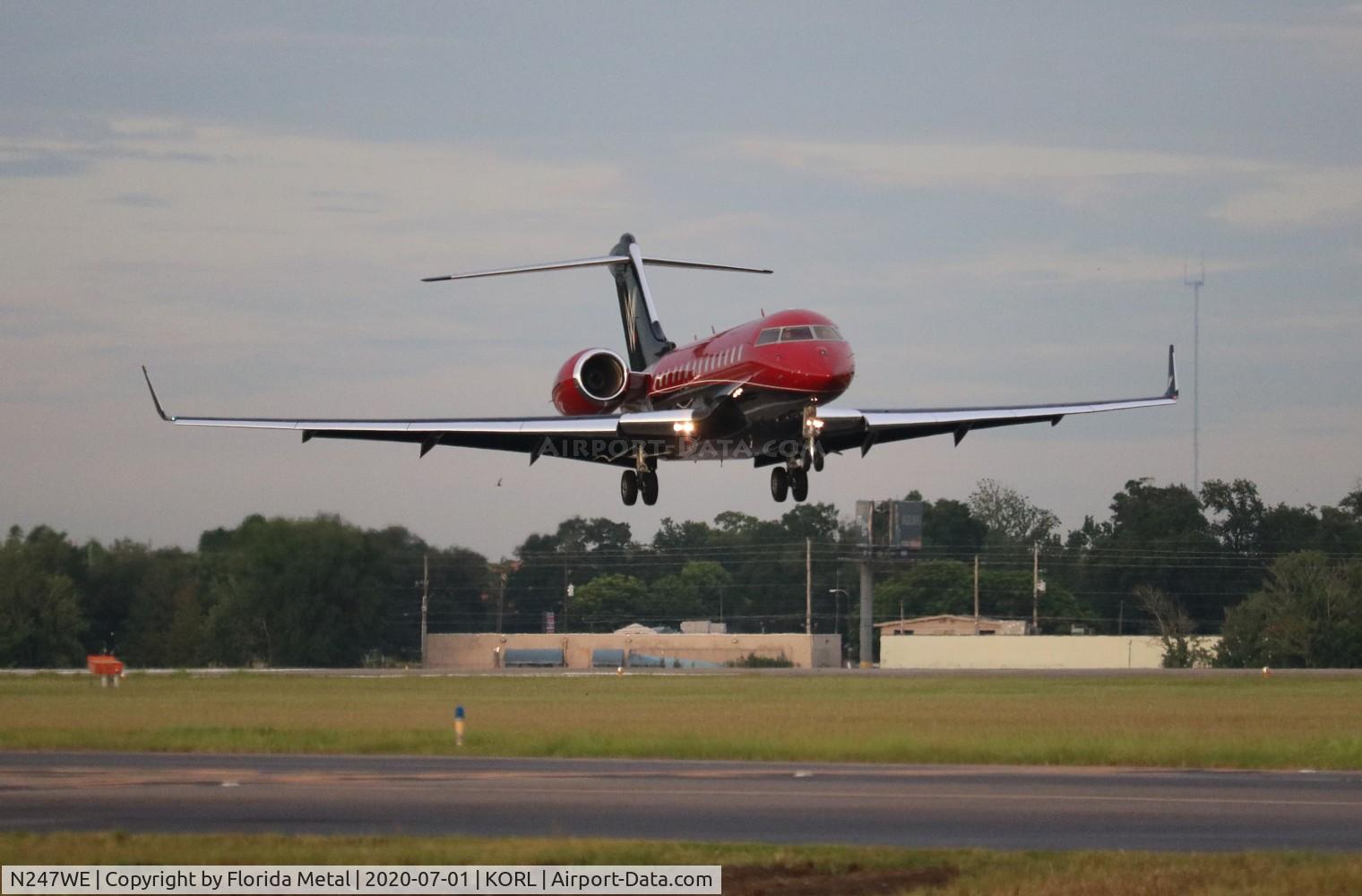 N247WE, 2007 Bombardier BD-700-1A11 Global 5000 C/N 9245, Global 5000 zx HPN-ORL