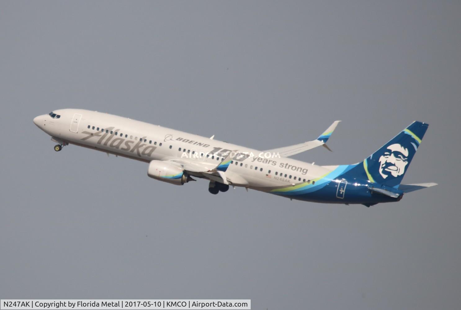 N247AK, 2016 Boeing 737-990/ER C/N 36364, ASA 739 Boeing 100 zx MCO-SEA