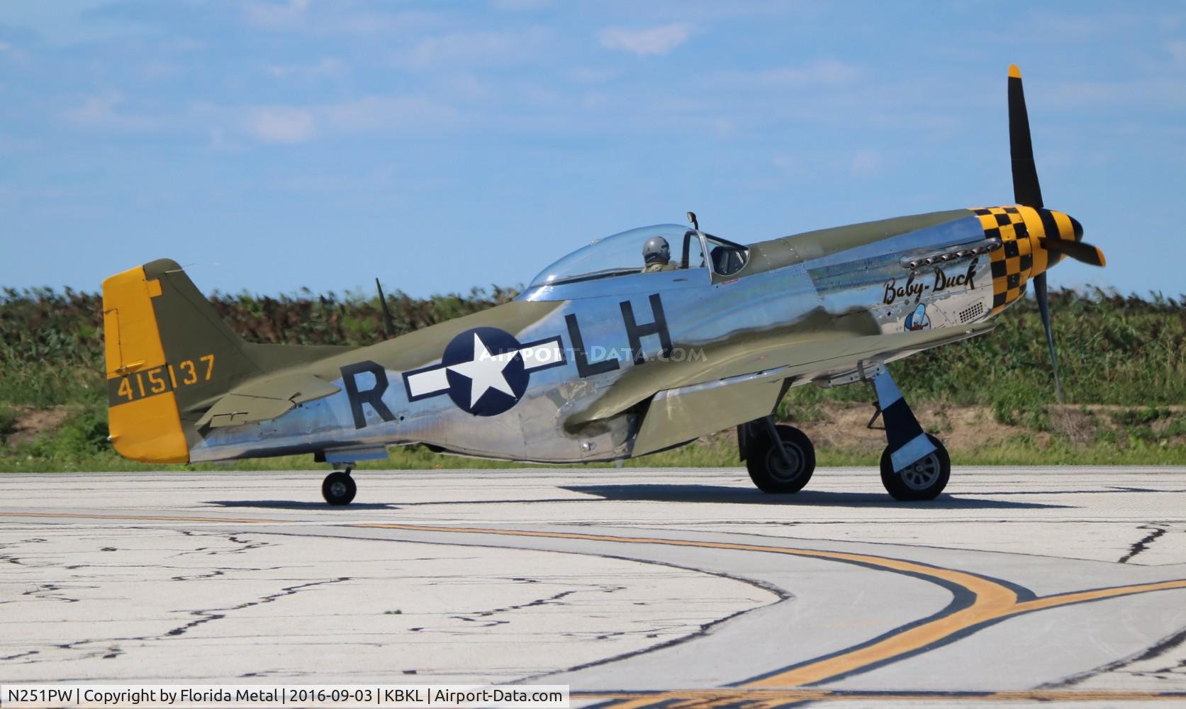 N251PW, 1944 North American P-51D Mustang C/N 122-31945, P-51D Baby Duck zx