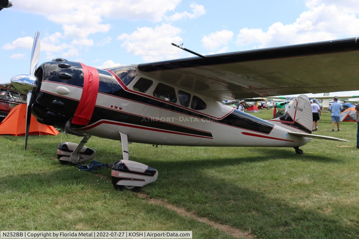 N252BB, 1950 Cessna 195A C/N 7571, C195 zx