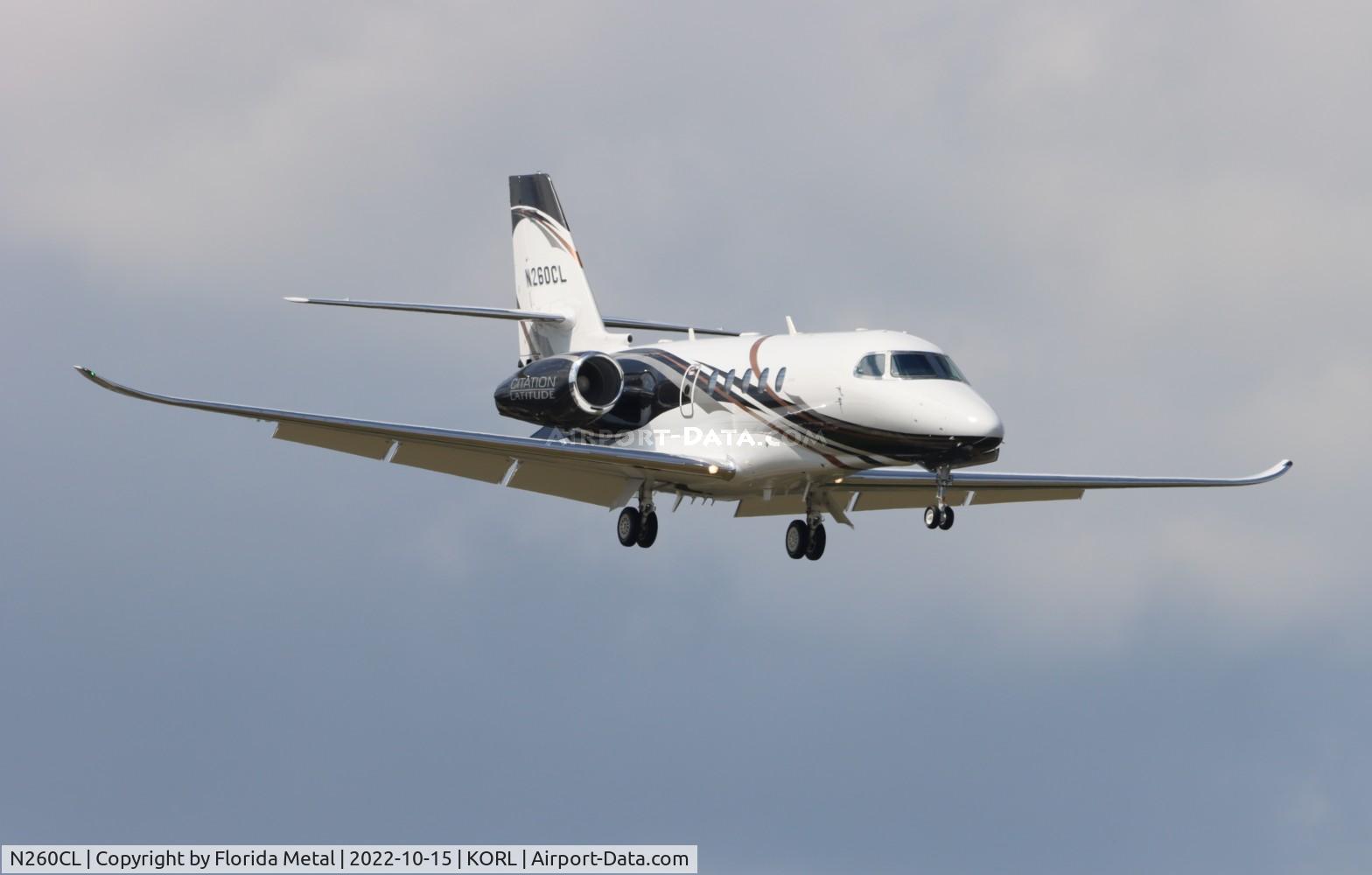 N260CL, 2021 Cessna 680A Citation Latitude C/N 680A0260, C680A zx ICT-ORL