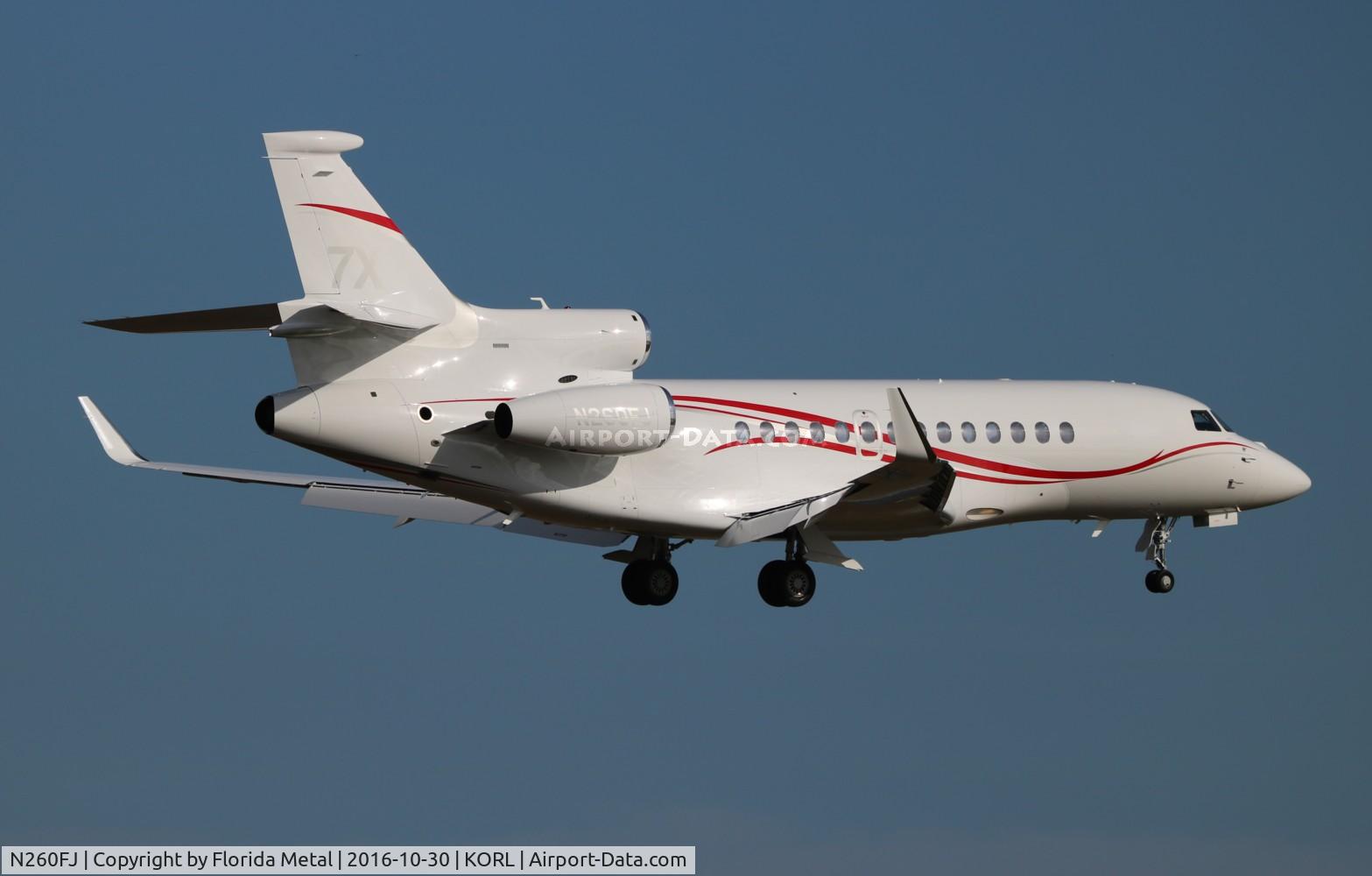 N260FJ, 2015 Dassault Falcon 7X C/N 260, Falcon 7X zx TEB-ORL
