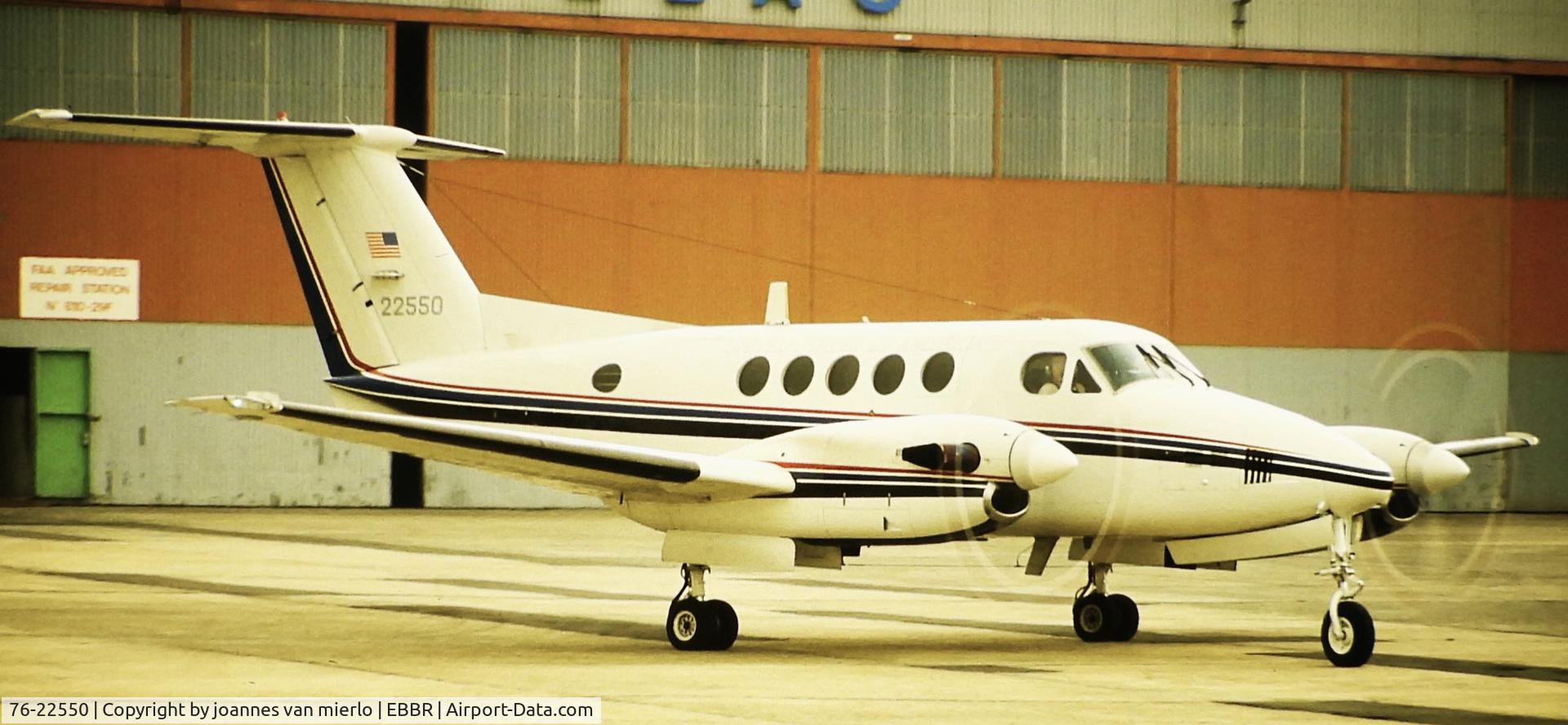 76-22550, 1976 Beech C-12C Huron C/N BC-026, ex-slide