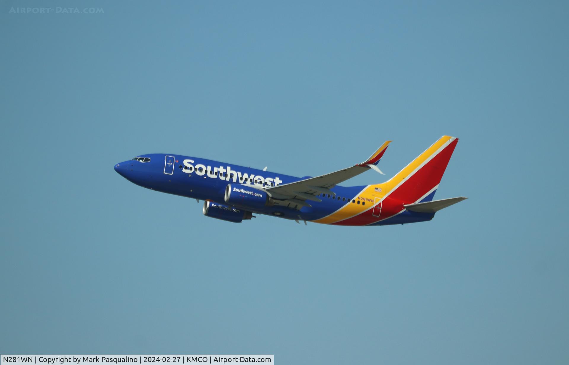 N281WN, 2007 Boeing 737-7H4 C/N 36528, Boeing 737-7H4