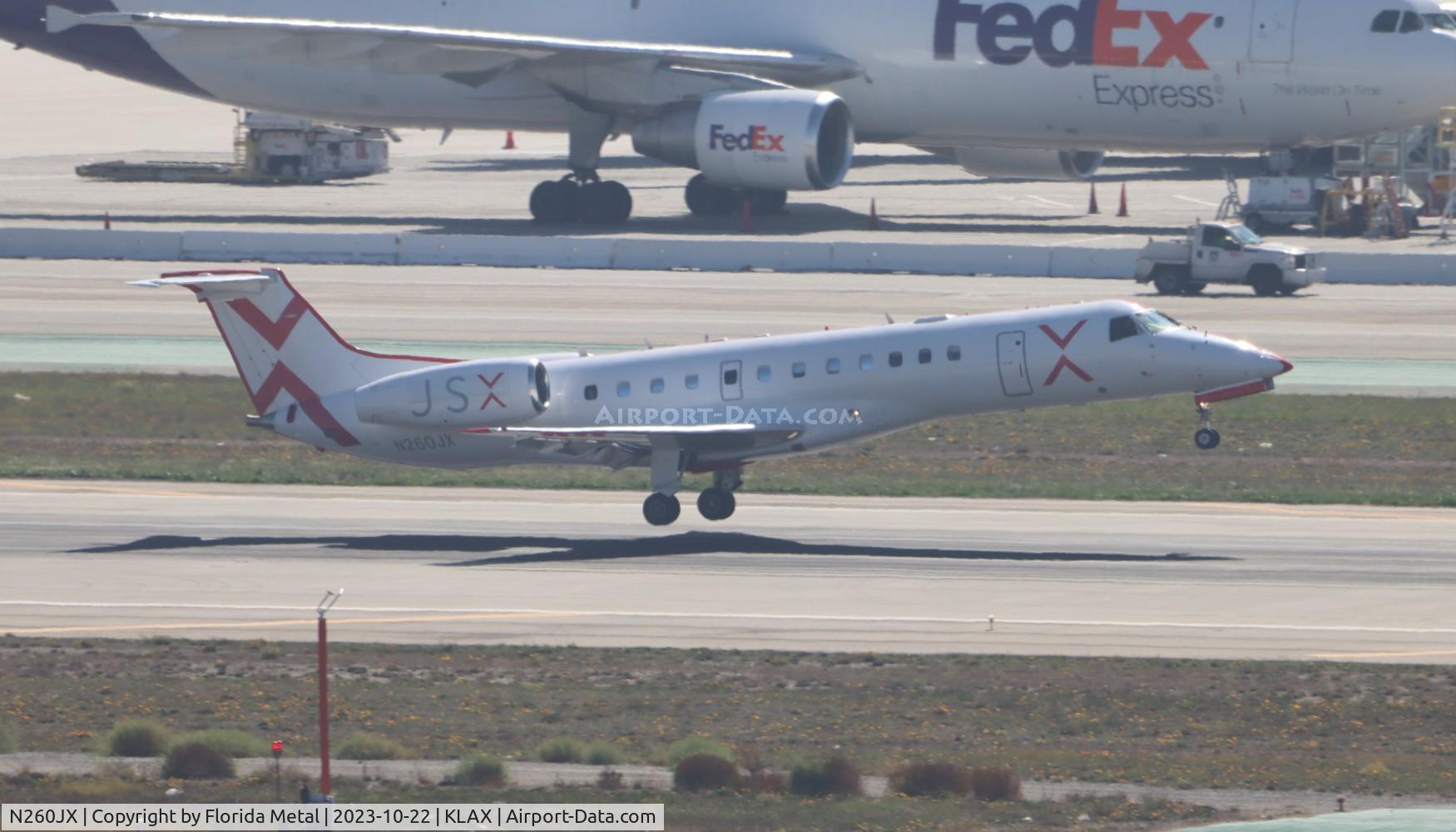 N260JX, 2001 Embraer ERJ-135LR (EMB-135LR) C/N 145504, JSX E135 zx LAS-LAX