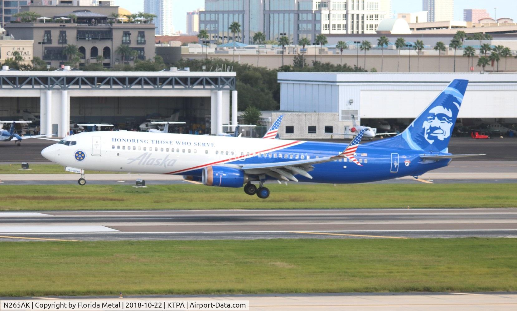 N265AK, 2016 Boeing 737-990/ER C/N 62682, ASA 739 Honoring zx SEA-TPA