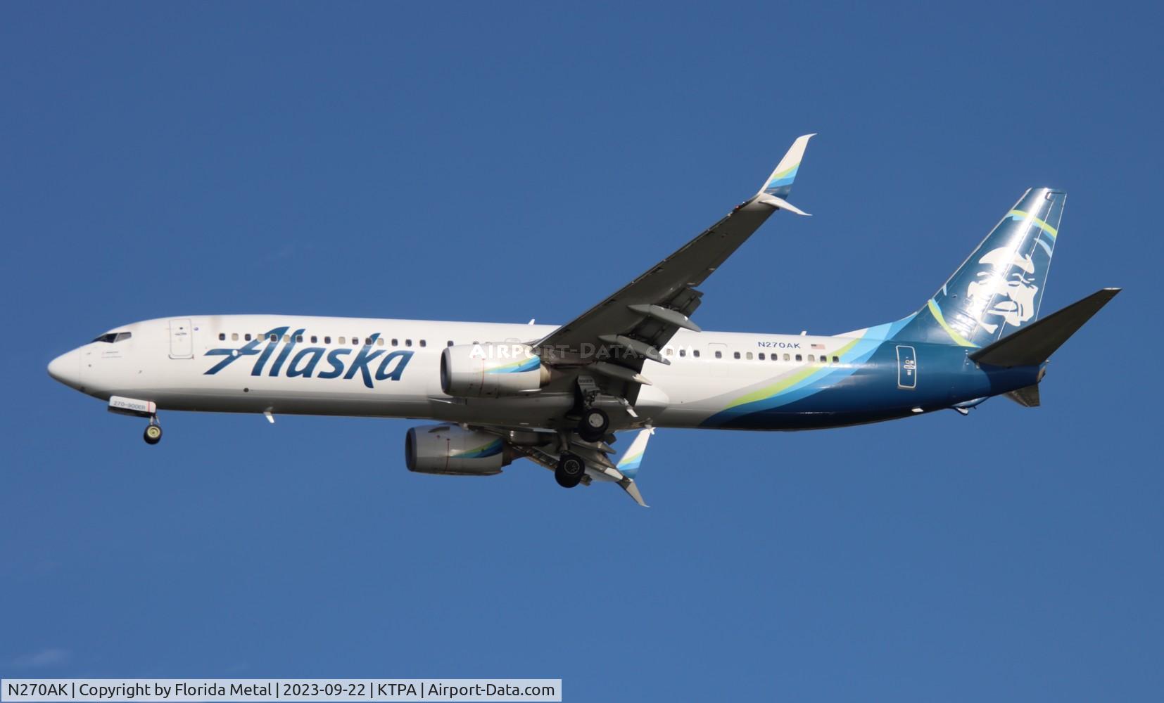 N270AK, 2017 Boeing 737-990/ER C/N 44111, ASA 739 zx SEA-TPA