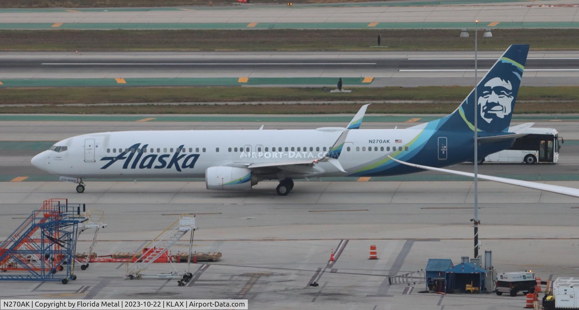 N270AK, 2017 Boeing 737-990/ER C/N 44111, ASA 739 zx LAX-LAS