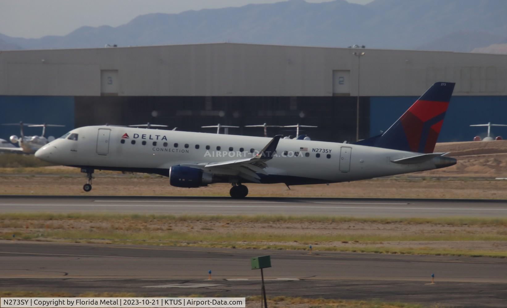 N273SY, 2018 Embraer 175LR (ERJ-170-200LR) C/N 17000735, SKW/DAL E175 zx LAX-TUS