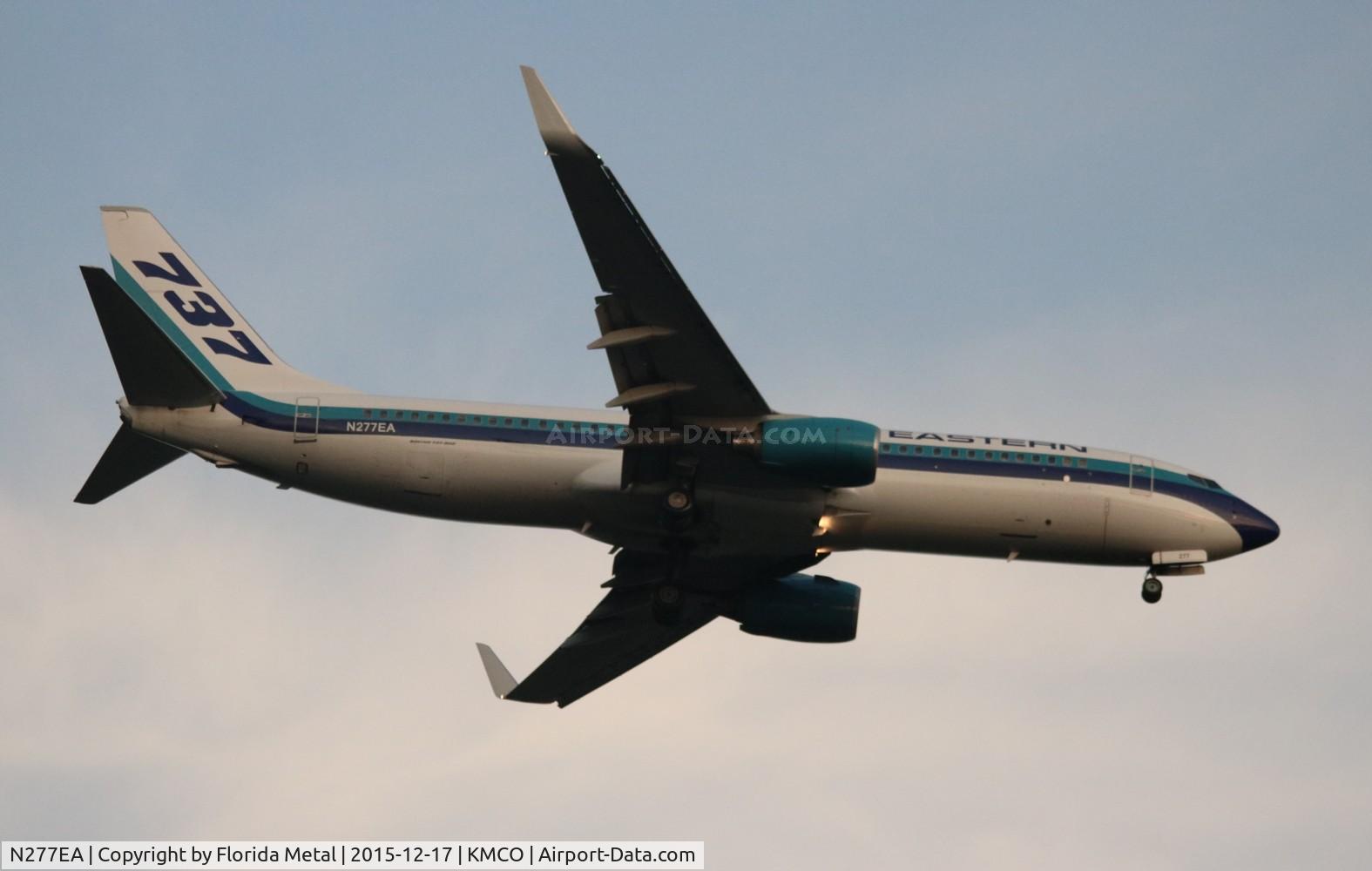 N277EA, 2001 Boeing 737-8CX C/N 32359, Eastern 738 zx
