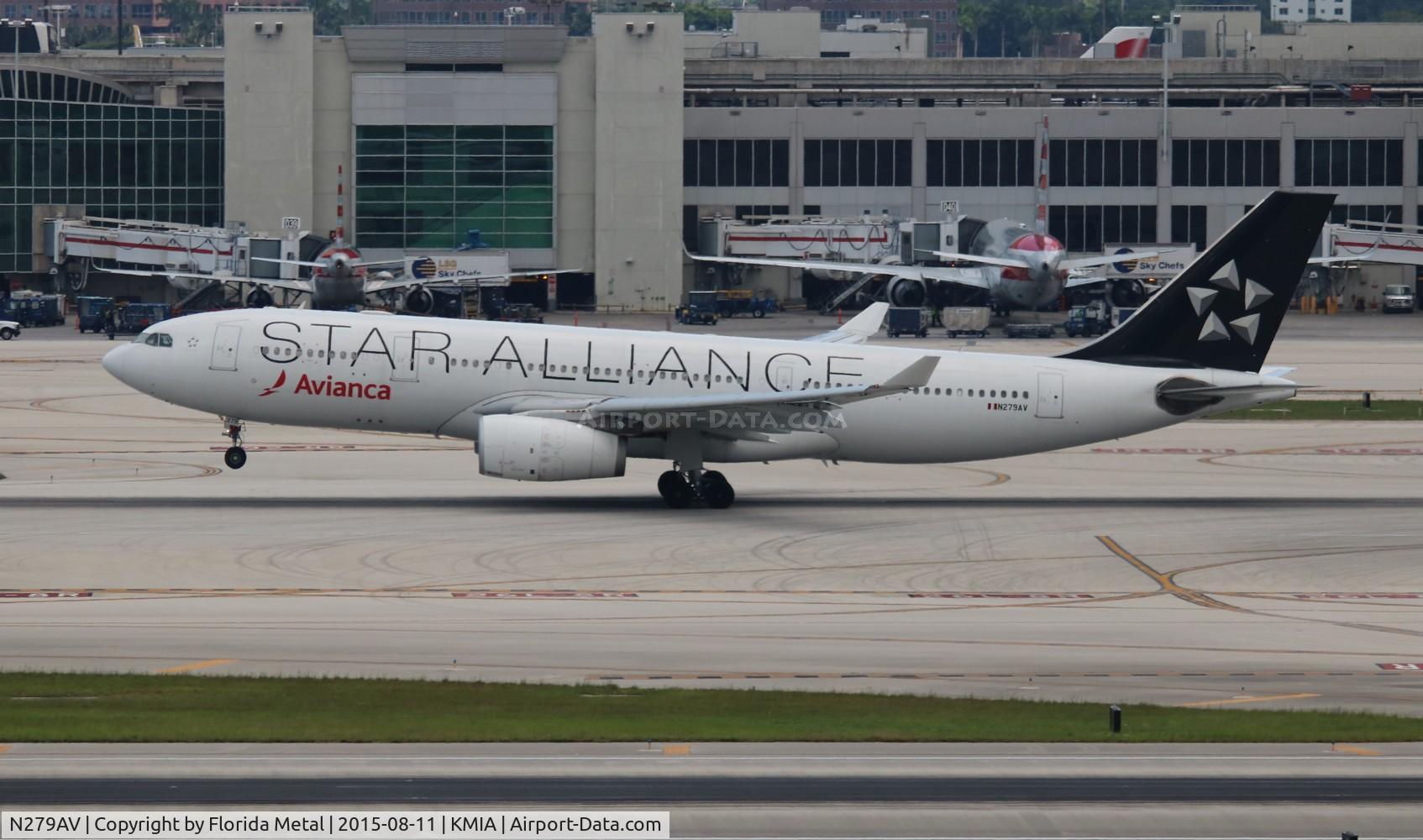 N279AV, 2011 Airbus A330-243 C/N 1279, AVA A332 zx MIA-BOG