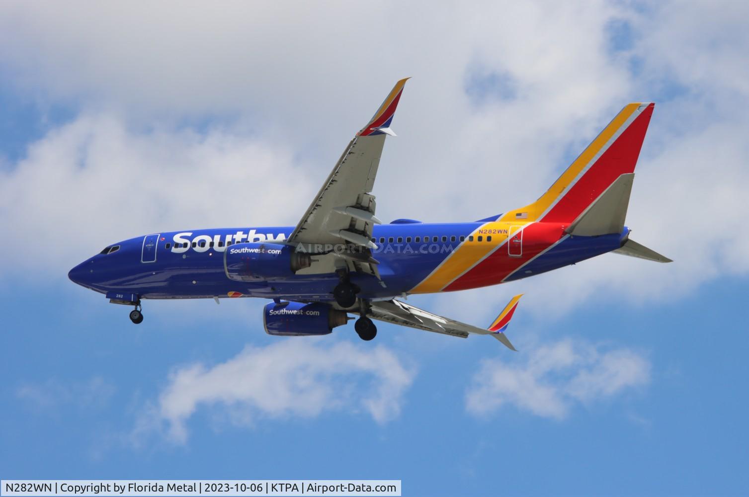 N282WN, 2007 Boeing 737-7H4 C/N 32534, SWA 737 nc zx BUF-TPA