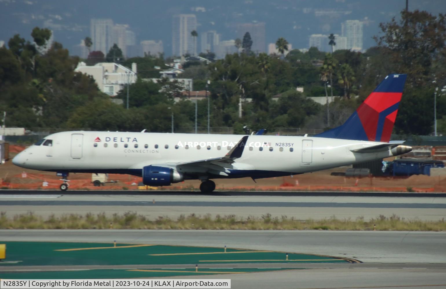 N283SY, 2018 Embraer 175LR (ERJ-170-200LR) C/N 17000748, SKW/DAL E175 zx SAT-LAX