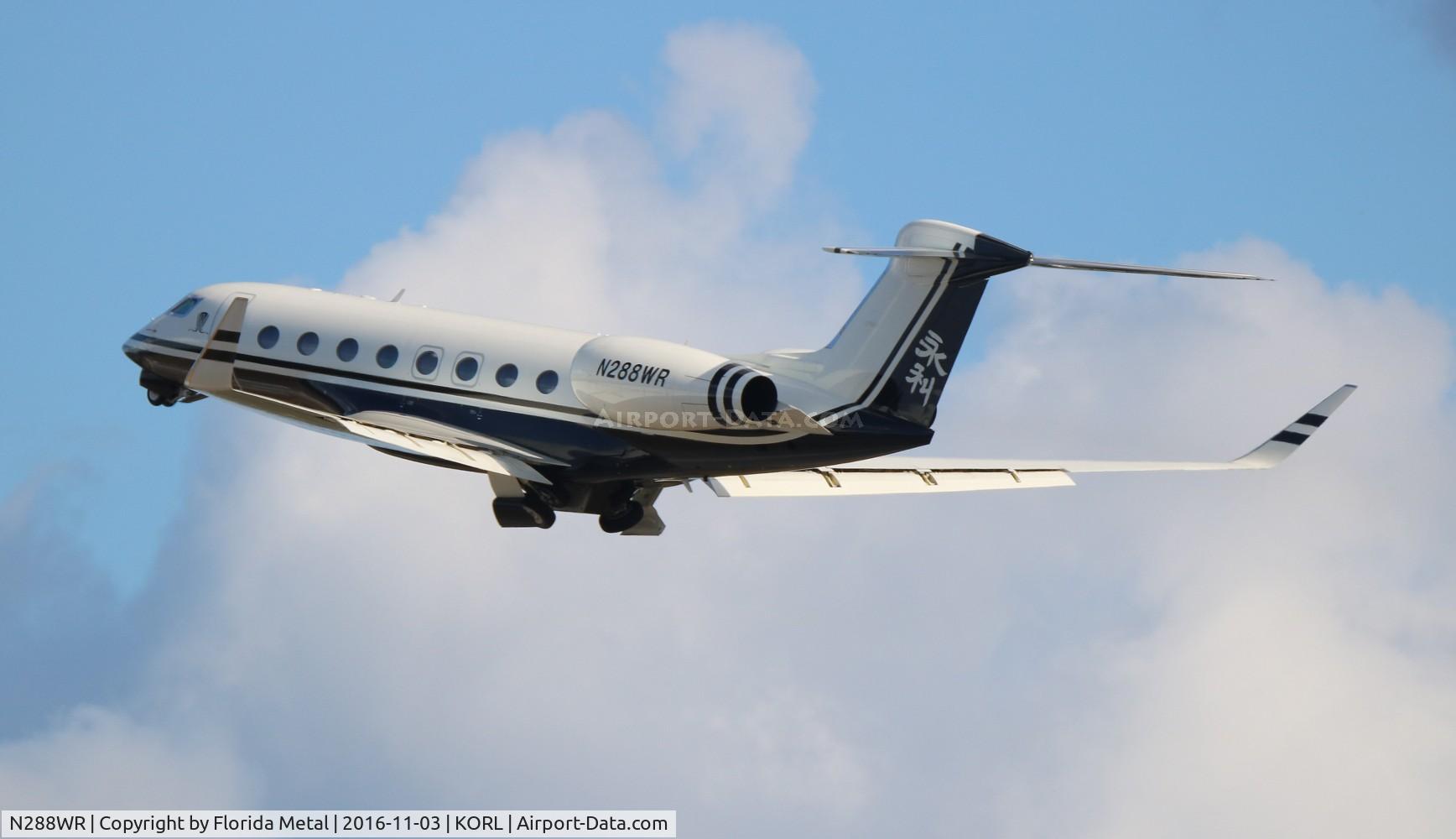 N288WR, 2011 Gulfstream Aerospace G650 (G-VI) C/N 6007, G650 zx ORL-LAS