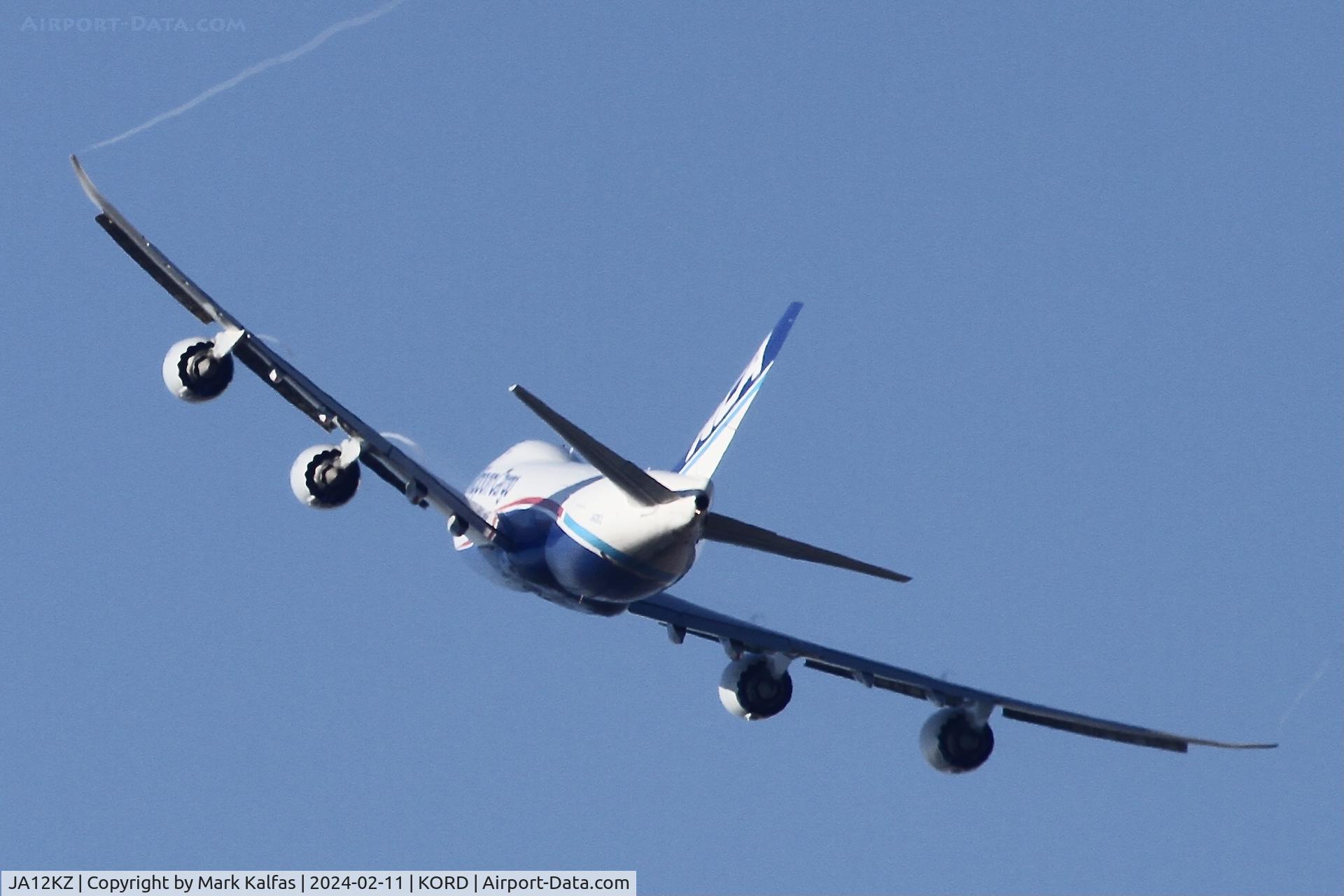 JA12KZ, 2012 Boeing 747-8KZF C/N 36137, B748 Nippon Cargo Boeing 747-8KZF JA12KZ NCA141 KORD-RJAA