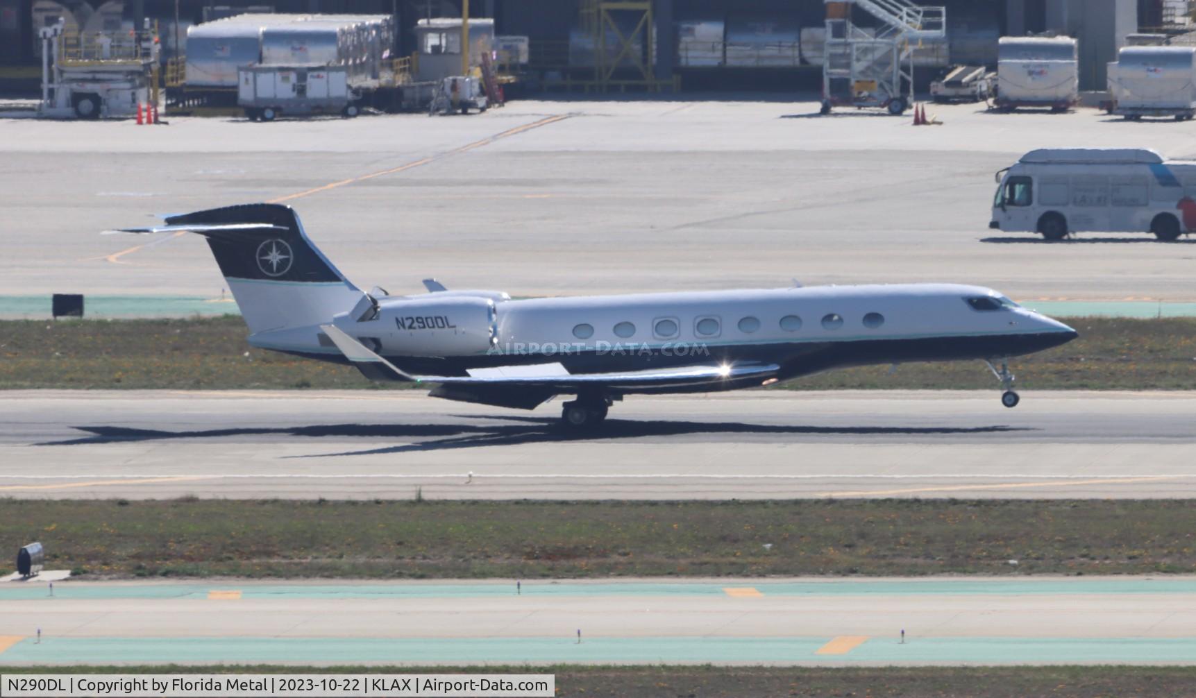 N290DL, 2022 Gulfstream G650ER C/N 6519, G650 zx LAS-LAX