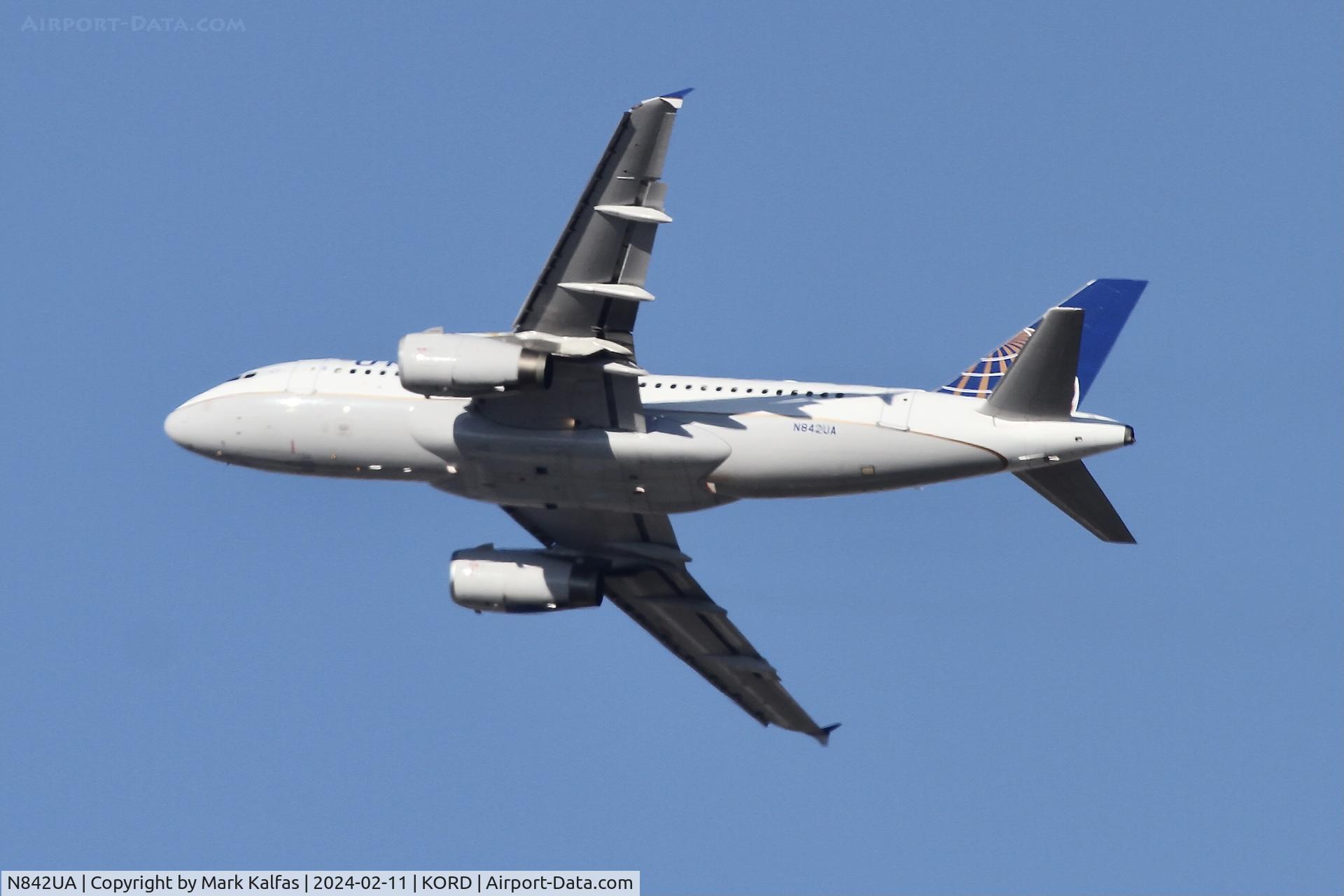N842UA, 2001 Airbus A319-131 C/N 1569, A319 United Airlines Airbus A319-131,N842UA UAL378 ORD-BOS