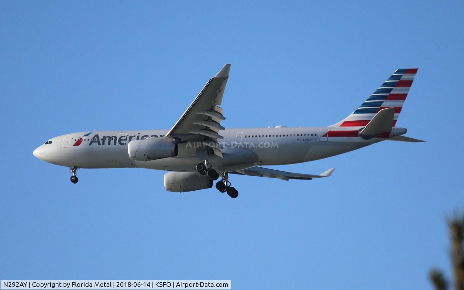 N292AY, 2014 Airbus A330-243 C/N 1512, AAL A332 zx CLT-SFO