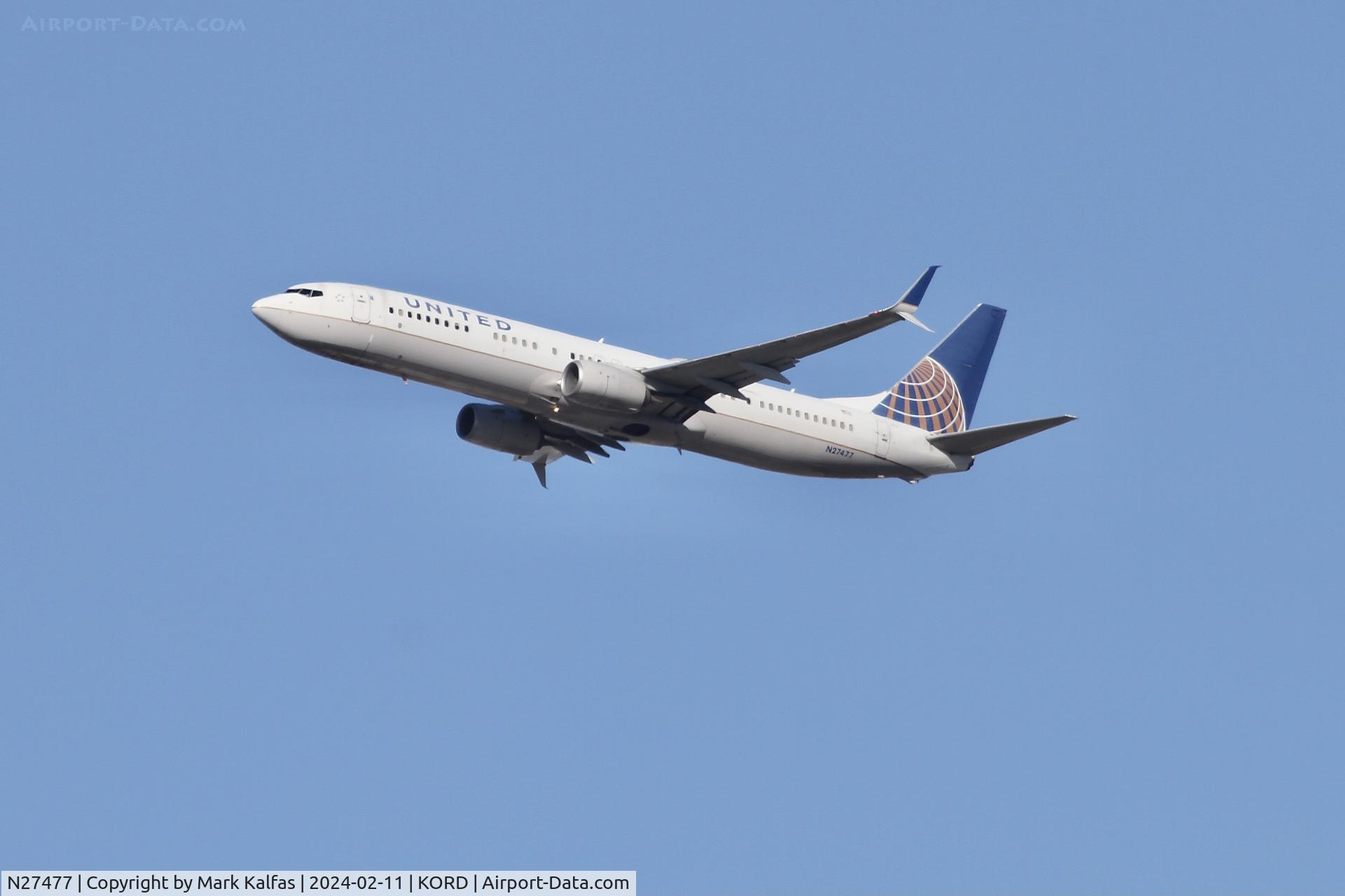N27477, 2013 Boeing 737-924/ER C/N 31647, B739 United Airlines  BOEING 737-924ER N27477 UAL2091 ORD-LAS