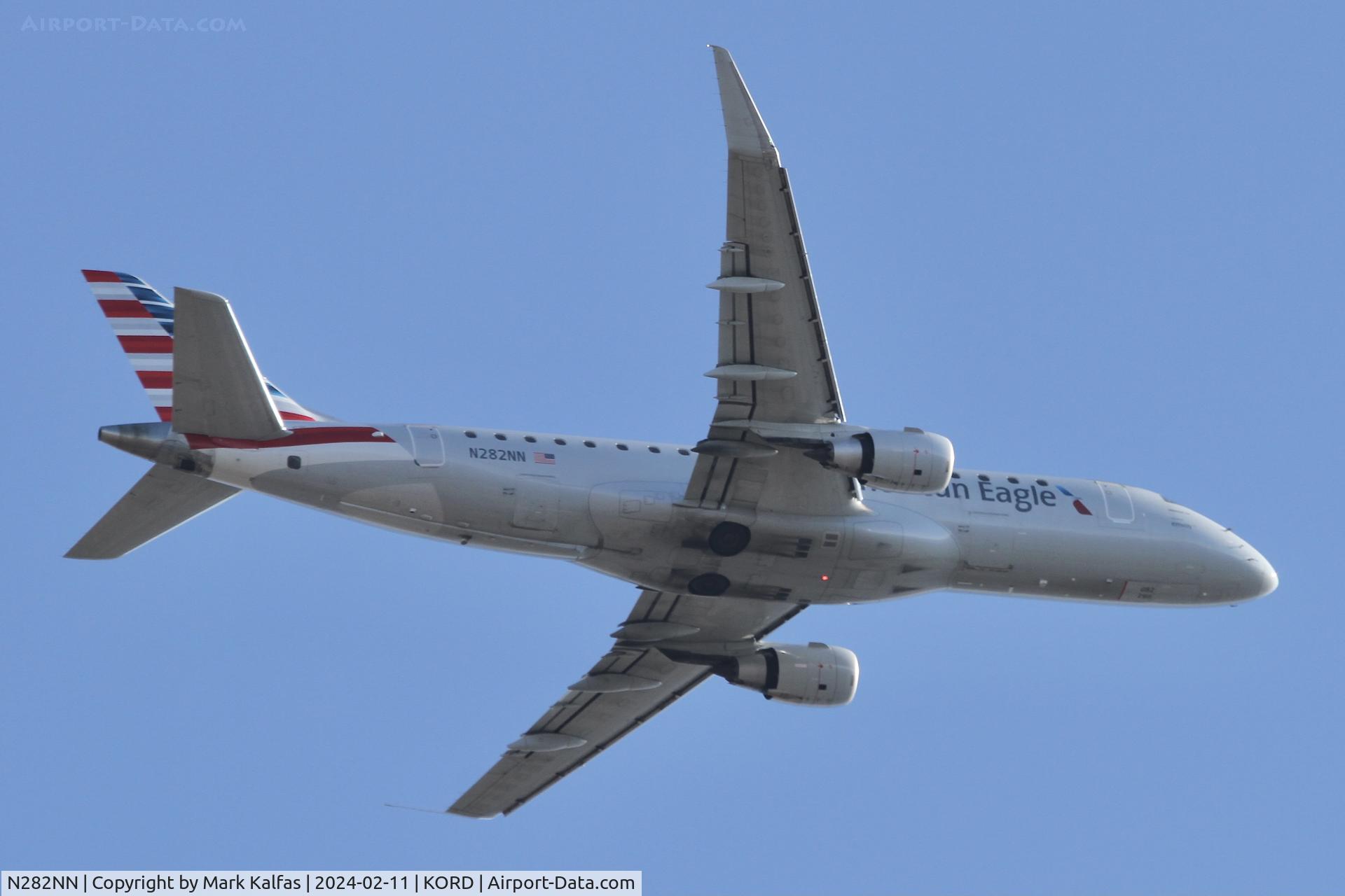 N282NN, 2019 Embraer 175LR (ERJ-170-200LR) C/N 17000810, E75L ENVOY AIR  EMBRAER S A ERJ 170-200 LR N282NN ENY3839 ORD-OKC