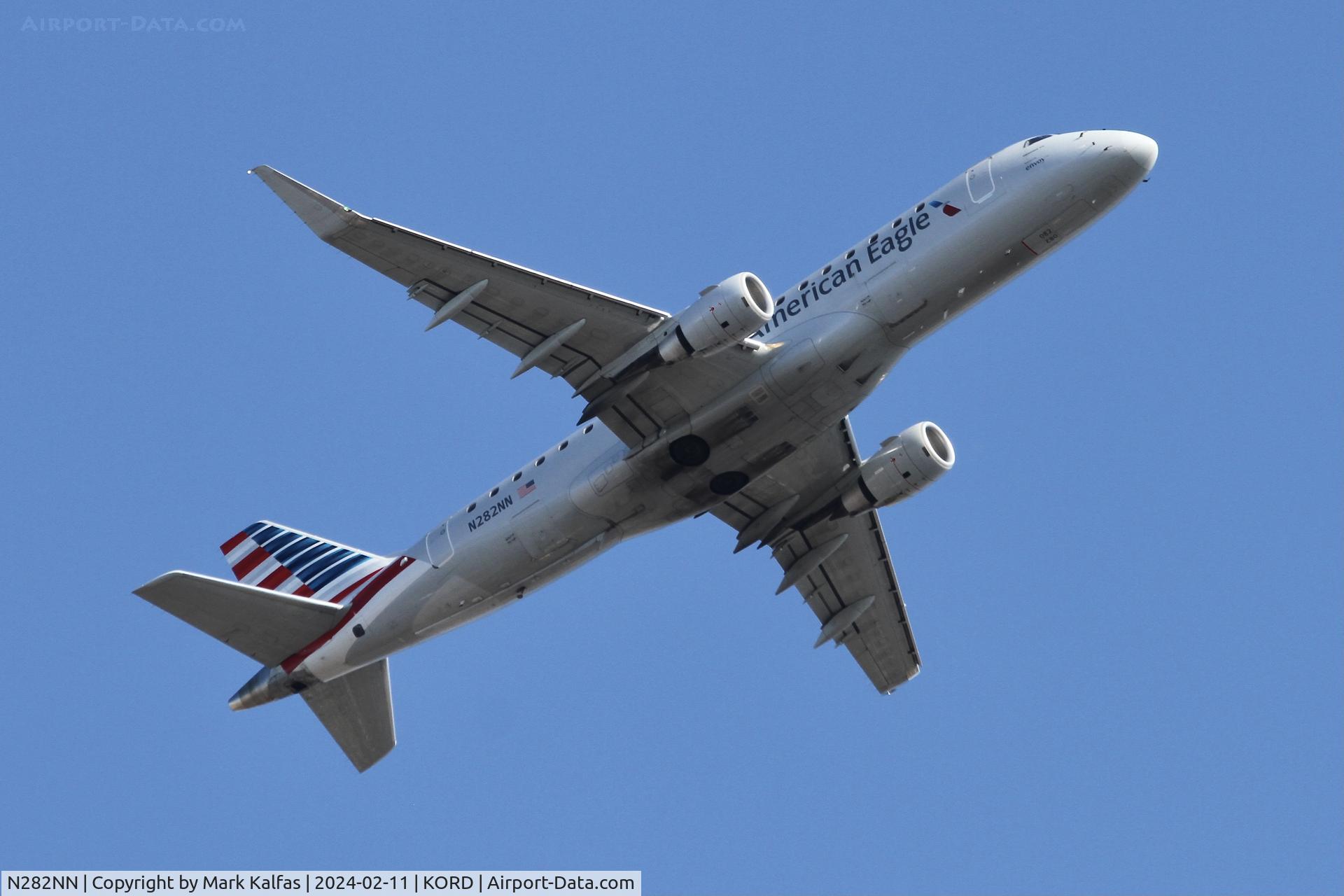 N282NN, 2019 Embraer 175LR (ERJ-170-200LR) C/N 17000810, E75L ENVOY AIR  EMBRAER S A ERJ 170-200 LR N282NN ENY3839 ORD-OKC