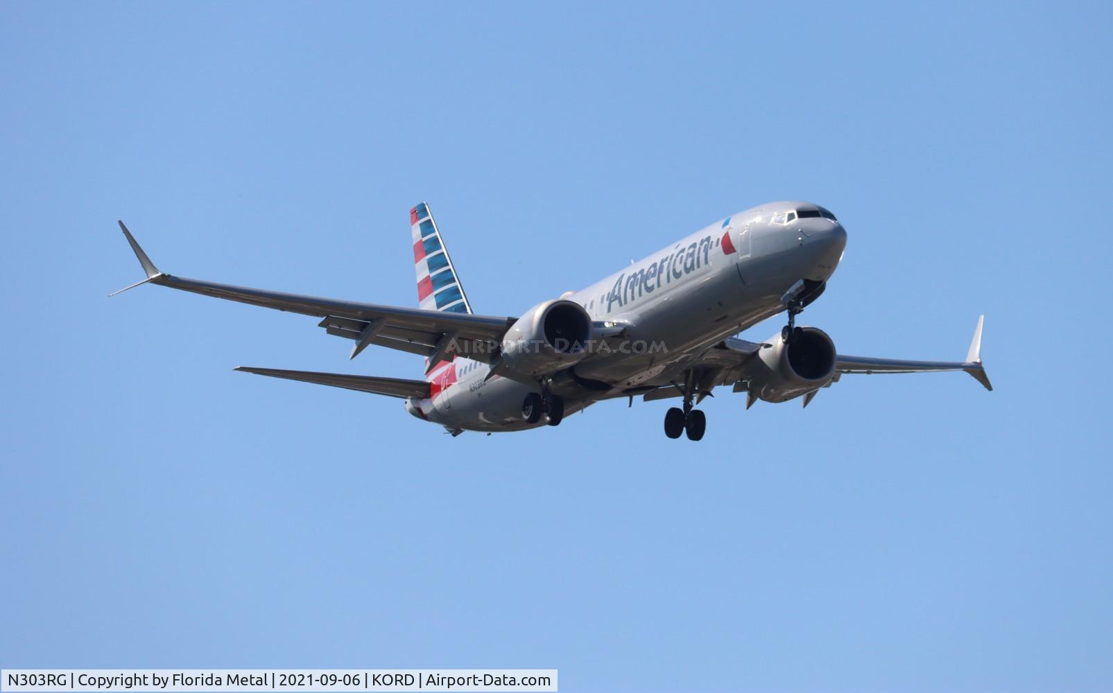 N303RG, 2018 Boeing 737-8 MAX C/N 44448, AAL 737-8 zx DFW-ORD