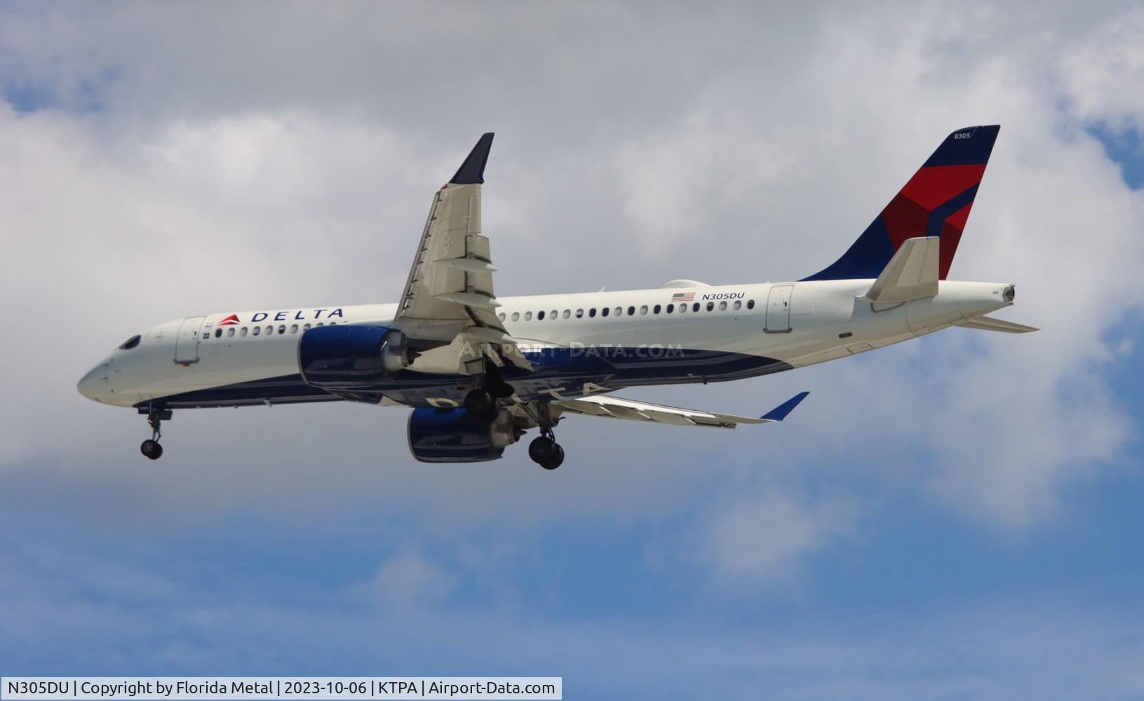 N305DU, 2020 Airbus A220-371 C/N 55084, DAL A223 zx LGA-TPA