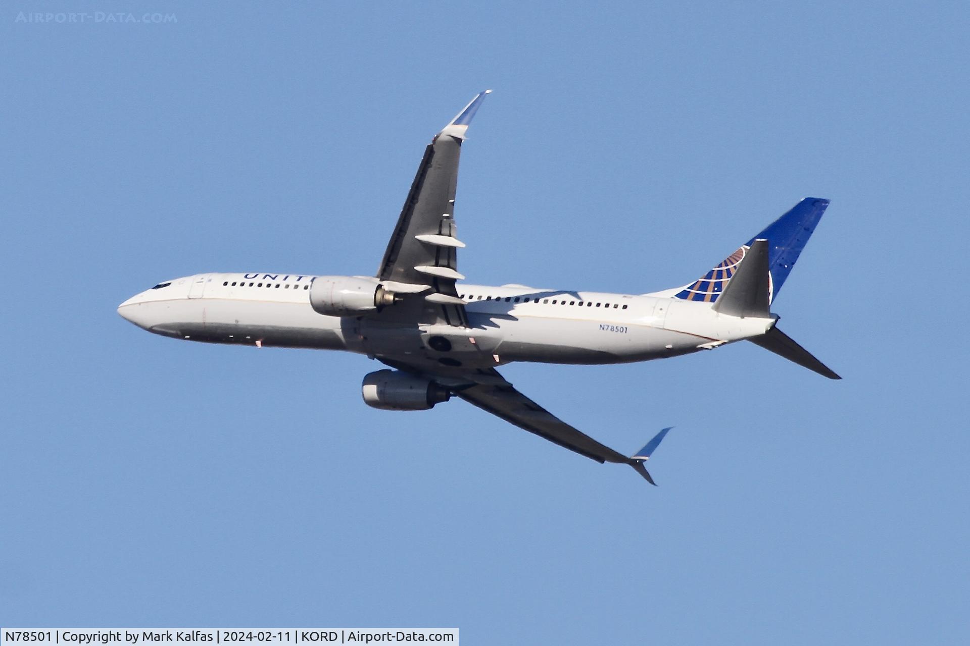 N78501, 2006 Boeing 737-824 C/N 31602, B738 United Airlines Boeing 737-824 N78501 UAL2226 ORD-CLE