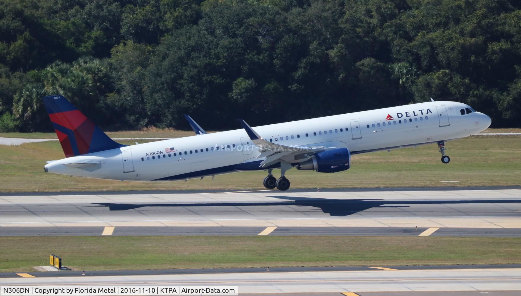 N306DN, 2016 Airbus A321-211 C/N 7165, DAL A321 zx TPA-ATL