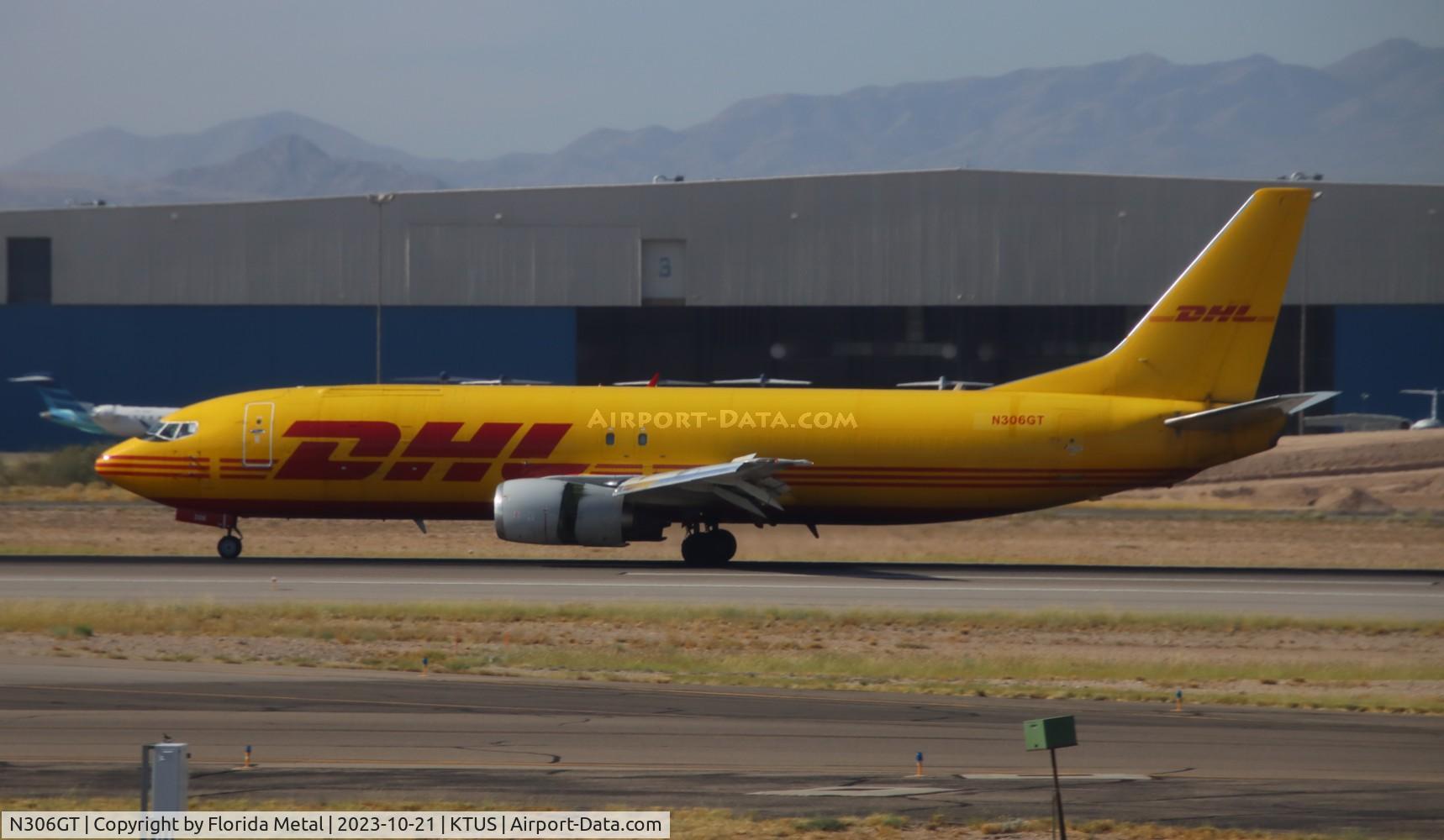 N306GT, 1993 Boeing 737-45D C/N 27157, DHL 734 zx CVG-TUS - looks like going into storage