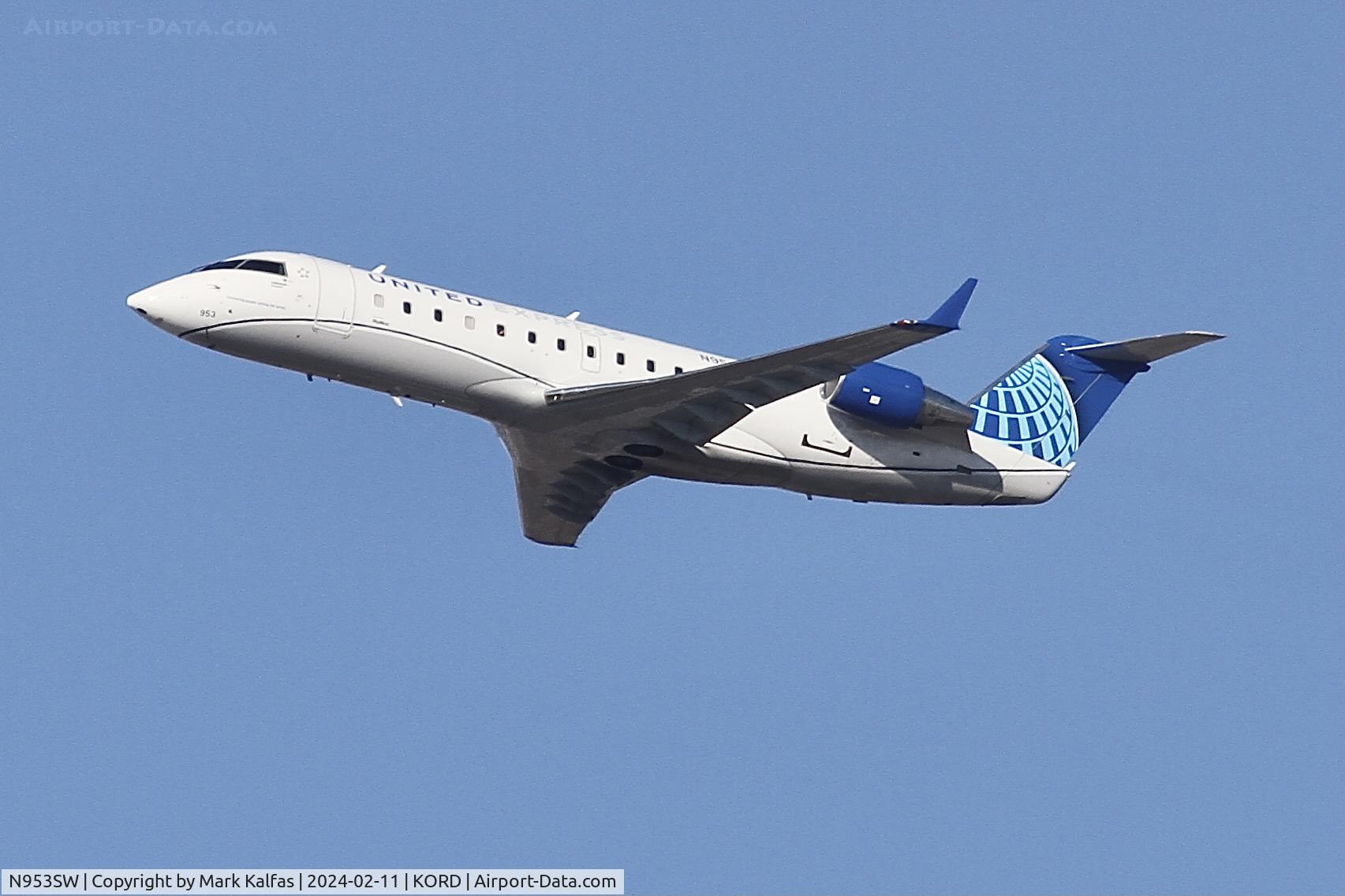 N953SW, 2003 Bombardier CRJ-200LR (CL-600-2B19) C/N 7813, CRJ2 SkyWest/United Express BOMBARDIER INC CL-600-2B19,  N953SW SKW5420 ORD-MLI