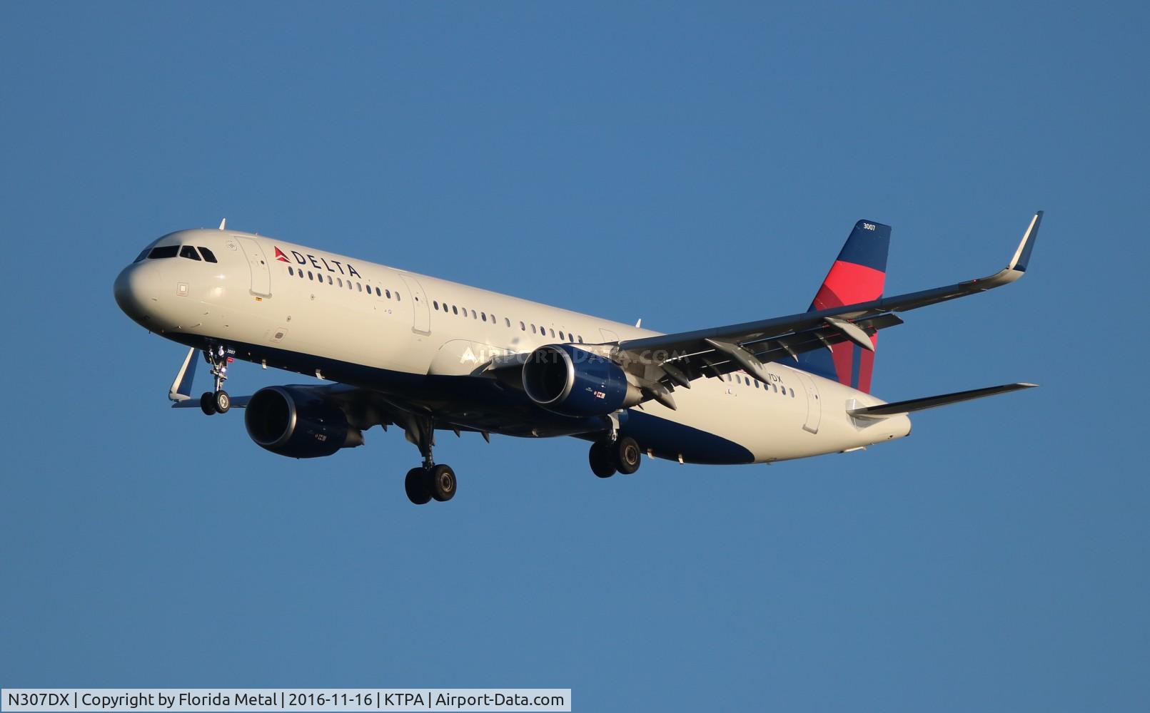 N307DX, 2016 Airbus A321-211 C/N 7214, DAL A321 zx ATL-TPA