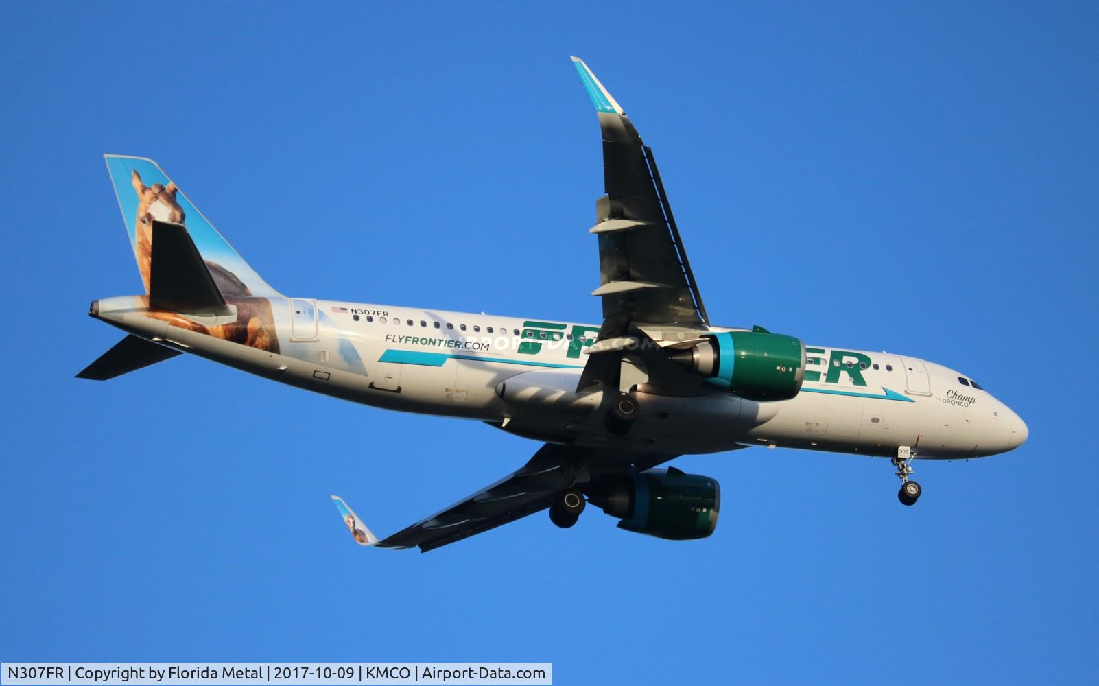 N307FR, 2017 Airbus A320-251N C/N 7472, FFT A32N zx DEN-MCO