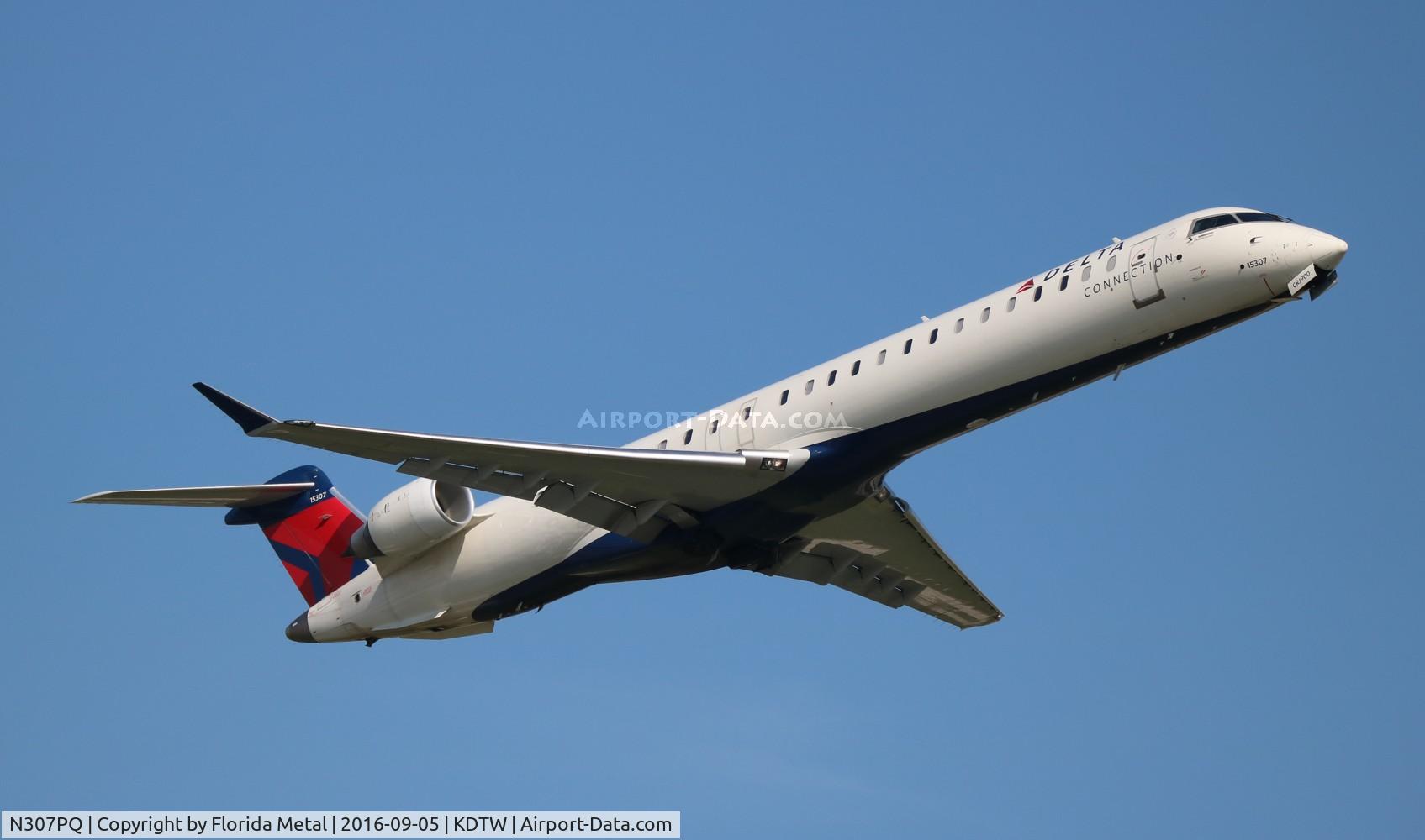 N307PQ, 2014 Bombardier CRJ-900LR NG (CL-600-2D24) C/N 15307, EDV/DAL CRJ9 zx DTW-SYR