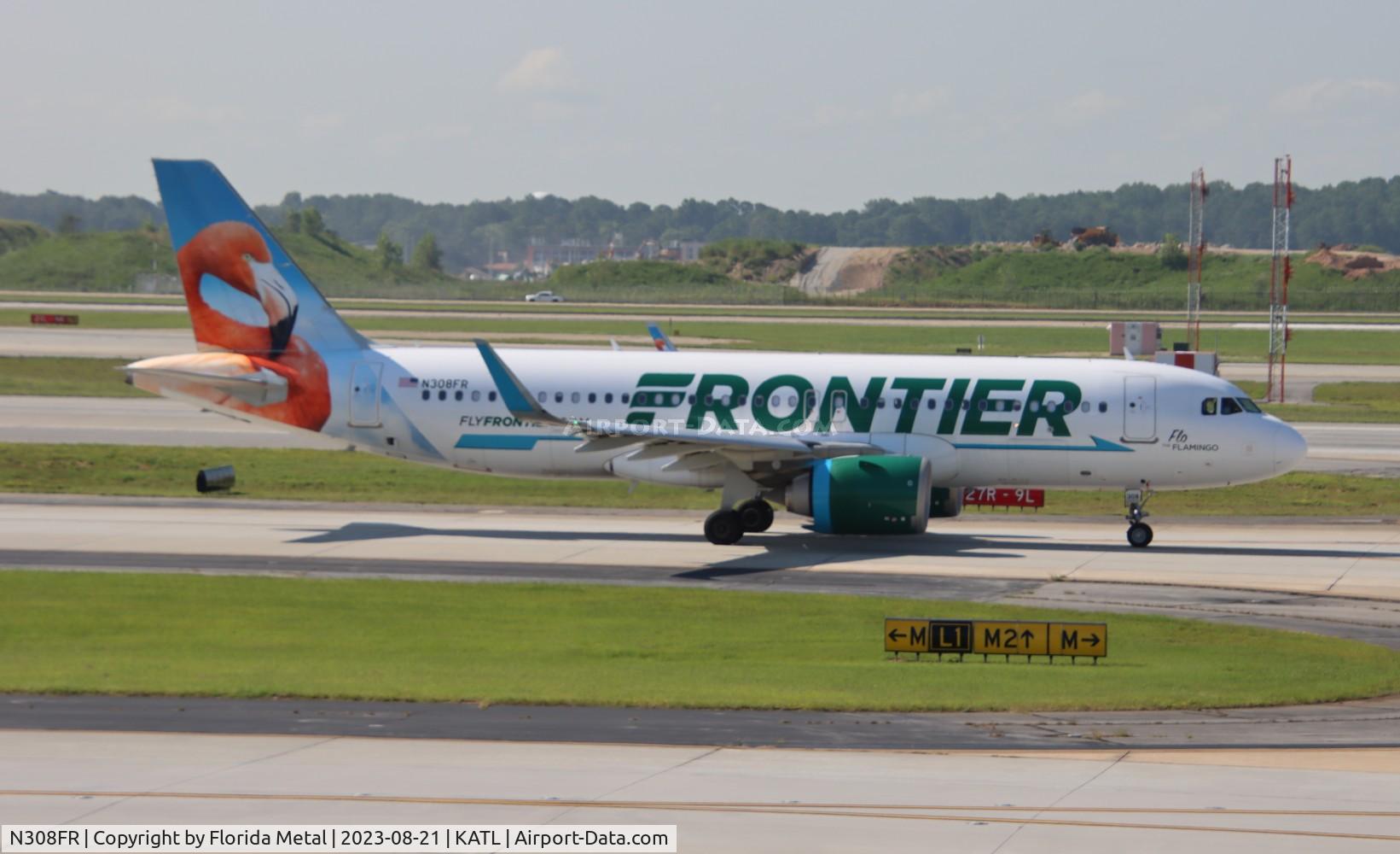 N308FR, 2017 Airbus A320-251N C/N 7538, FFT A32N Flo zx ATL-TTN