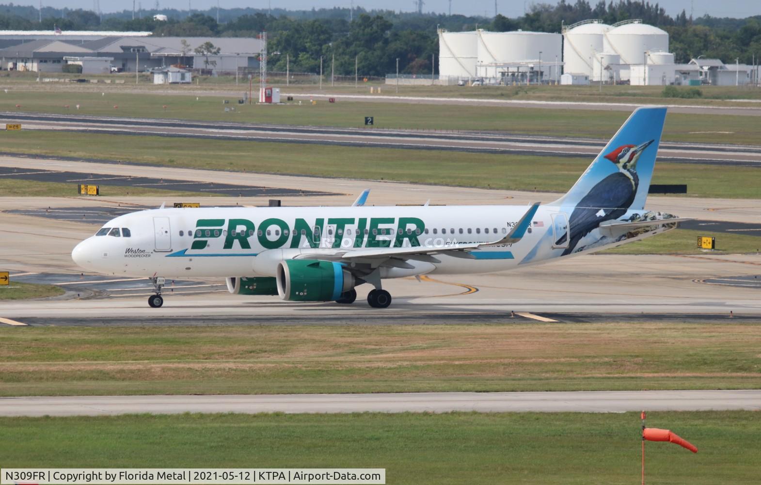N309FR, 2017 Airbus A320-251N C/N 7555, FFT A32N Weston zx CLE-TPA