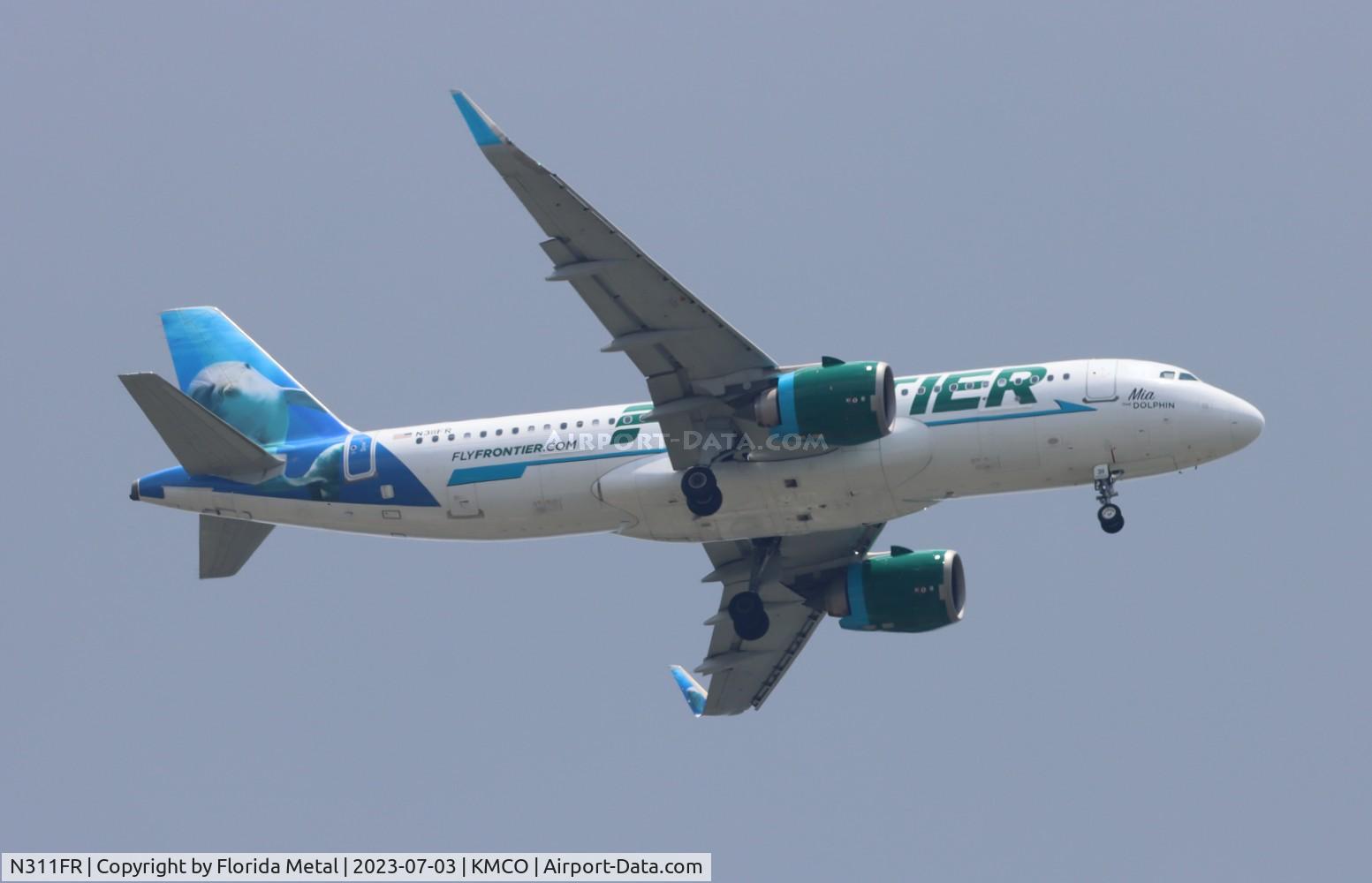 N311FR, 2017 Airbus A320-251N C/N 7642, FFT A32N Mia zx SJU-MCO