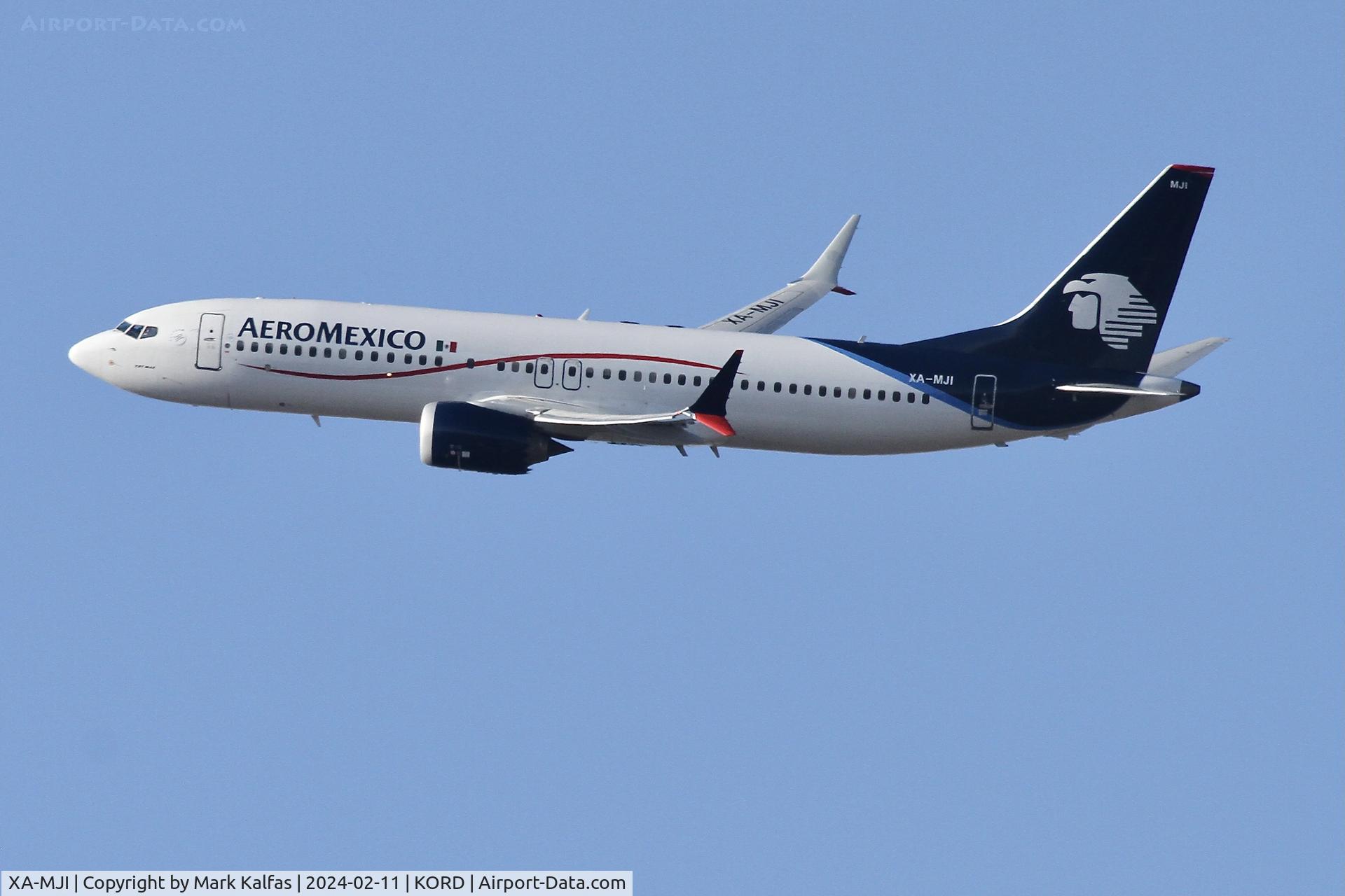 XA-MJI, 2019 Boeing 737-8 MAX C/N 60444, B38M AeroMexico Boeing 737 MAX 8 XA-MJI AMX687 KORD-MMM