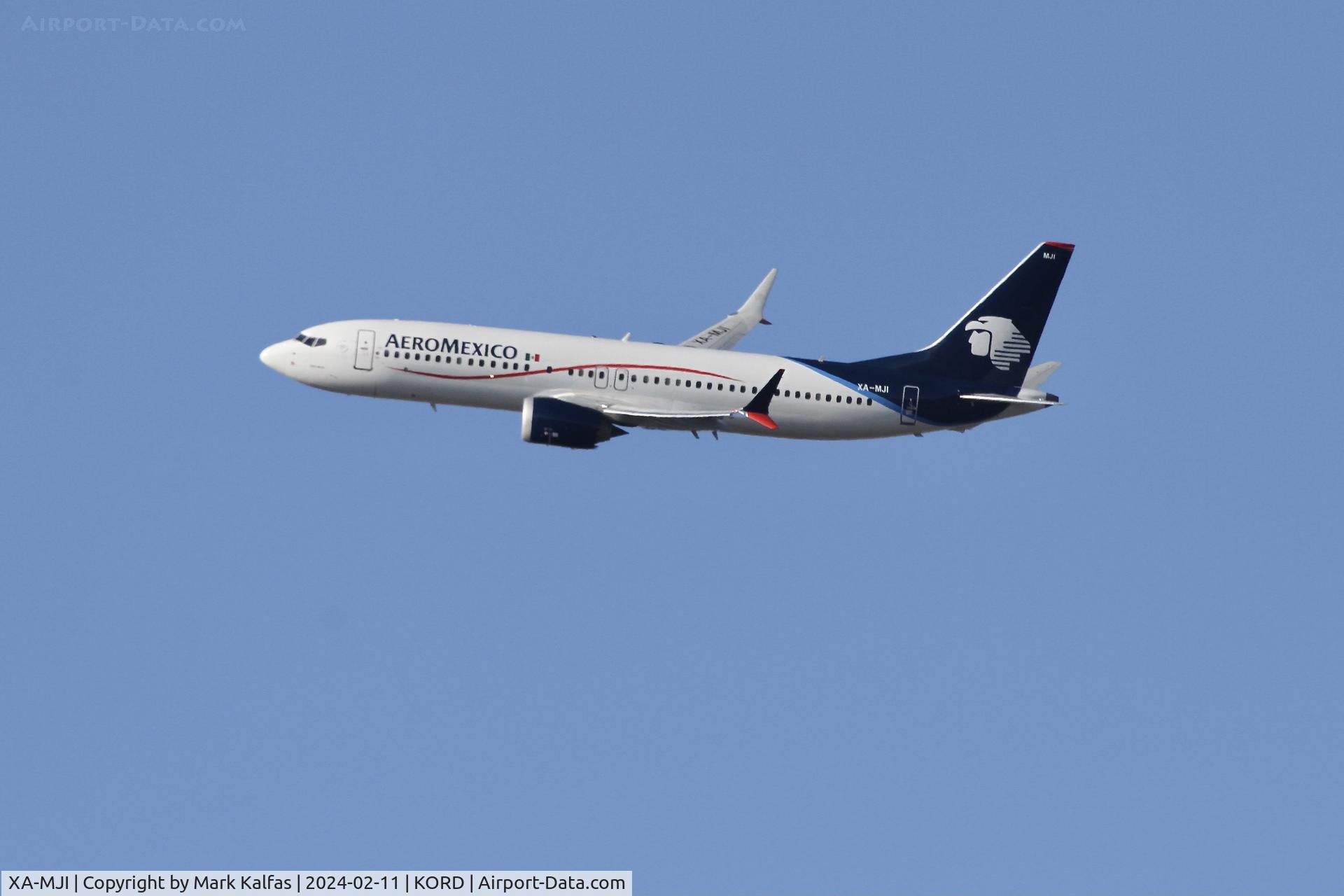 XA-MJI, 2019 Boeing 737-8 MAX C/N 60444, B38M AeroMexico Boeing 737 MAX 8 XA-MJI AMX687 KORD-MMM