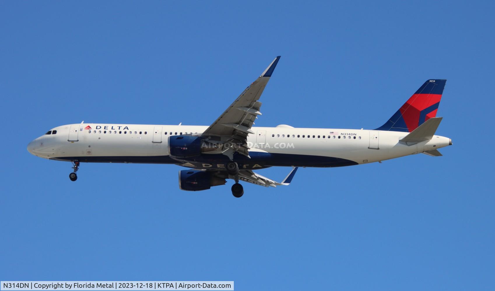 N314DN, 2016 Airbus A321-211 C/N 7281, DAL A321 zx LGA-TPA