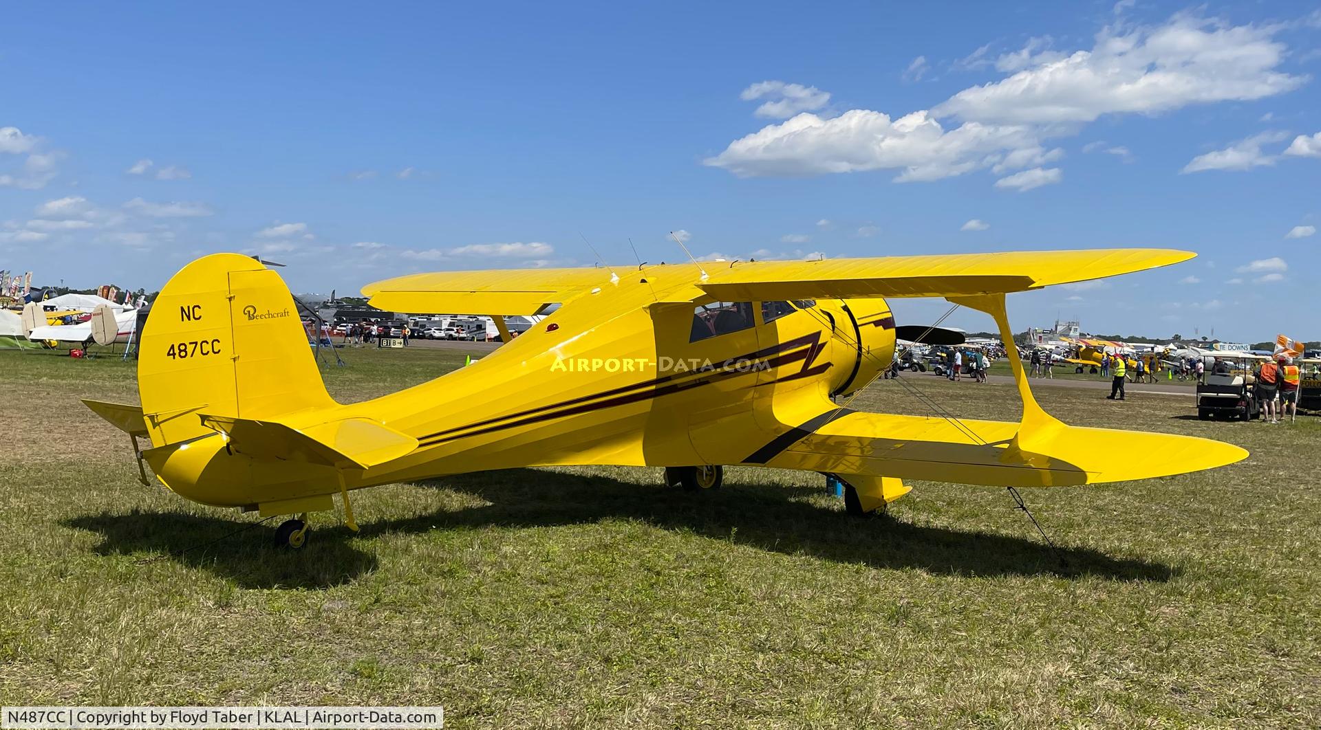 N487CC, 1943 Beech D17S Staggerwing C/N 4837, SUN N FUN 2022